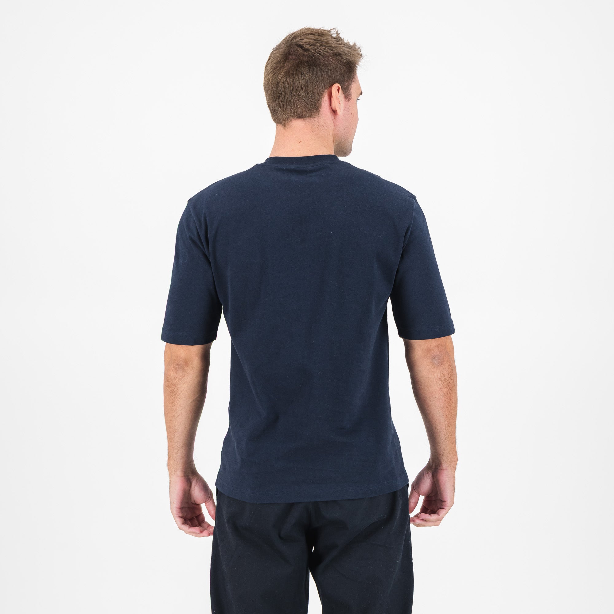 Barcelona FC Shield Boxy Tee-Navy