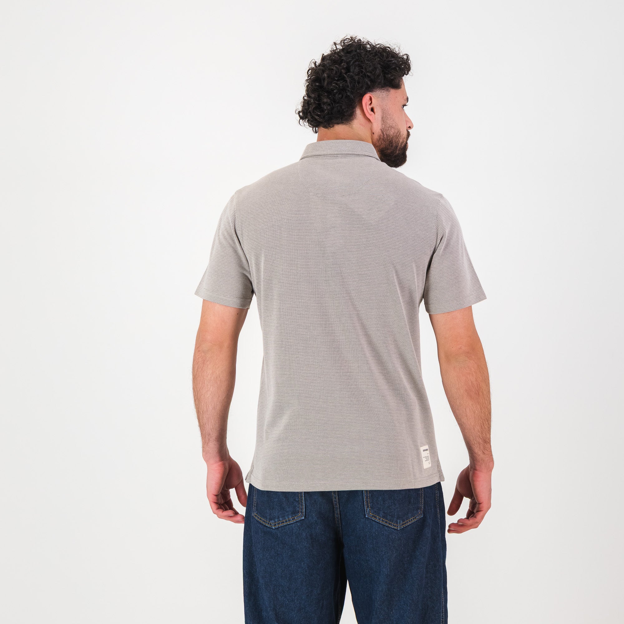 Springboks Pique Striper SS Polo- Tobacco Brown