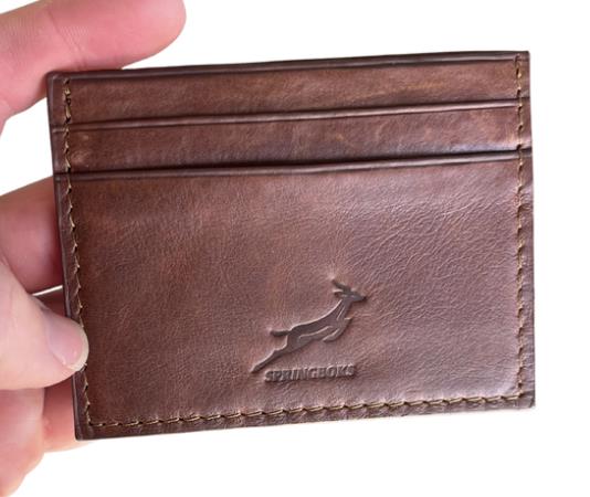 Springboks Accessories Leather Accessories Card Holder Emb Brown