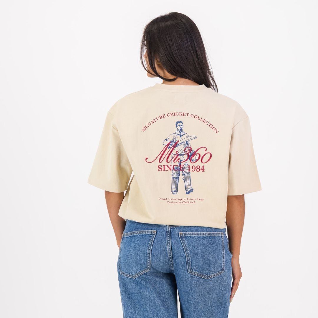 AB de Villiers 360 Back Graphic Boxy T-Shirt - Old School