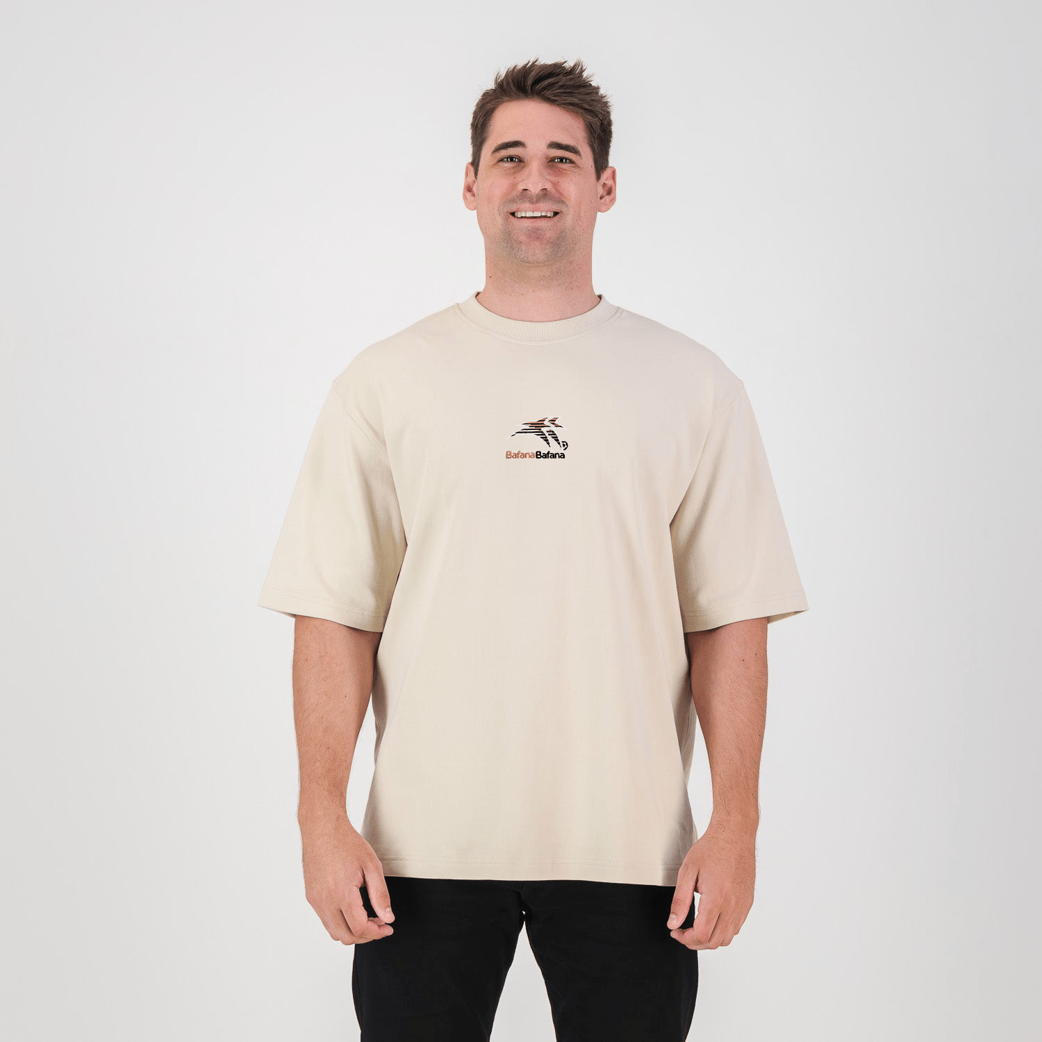 Bafana Bafana Tops Boxy Tee Plain HQ Ivory