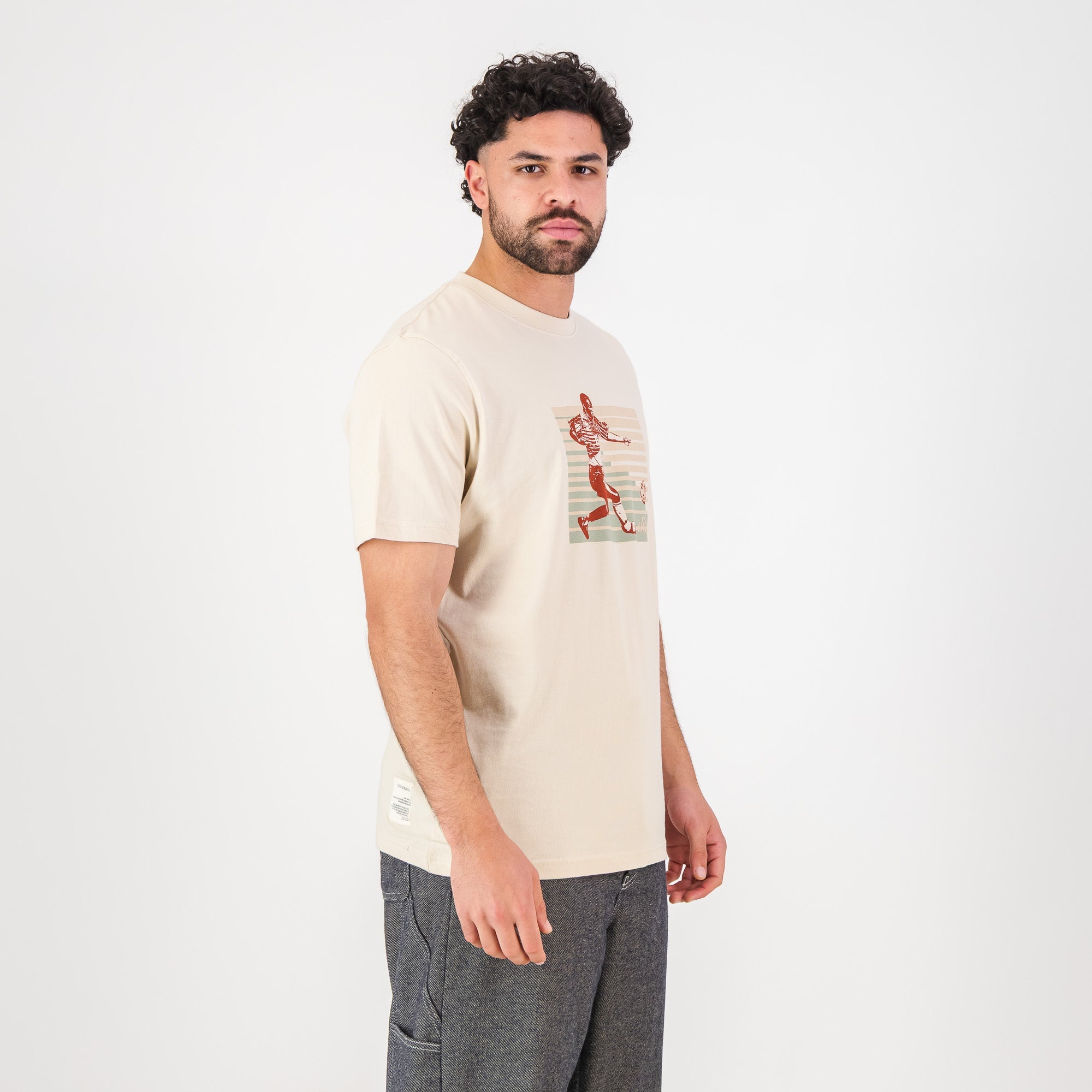 Doctor Khumalo 15 Regular Crew Tee - Ivory - Old School