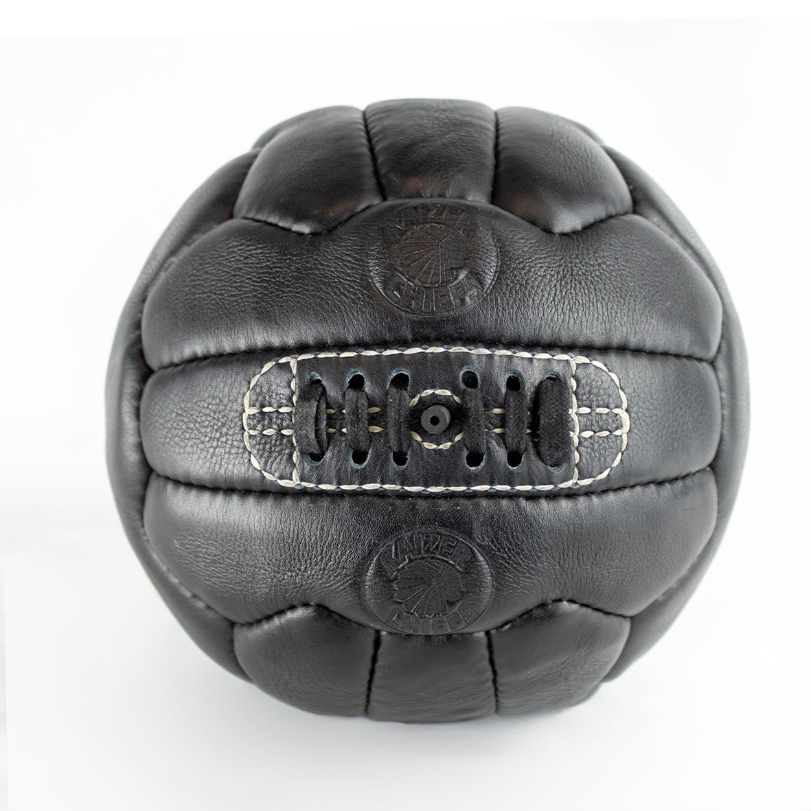 Kaizer Chiefs Leather Soccer Ball - Black - Old School