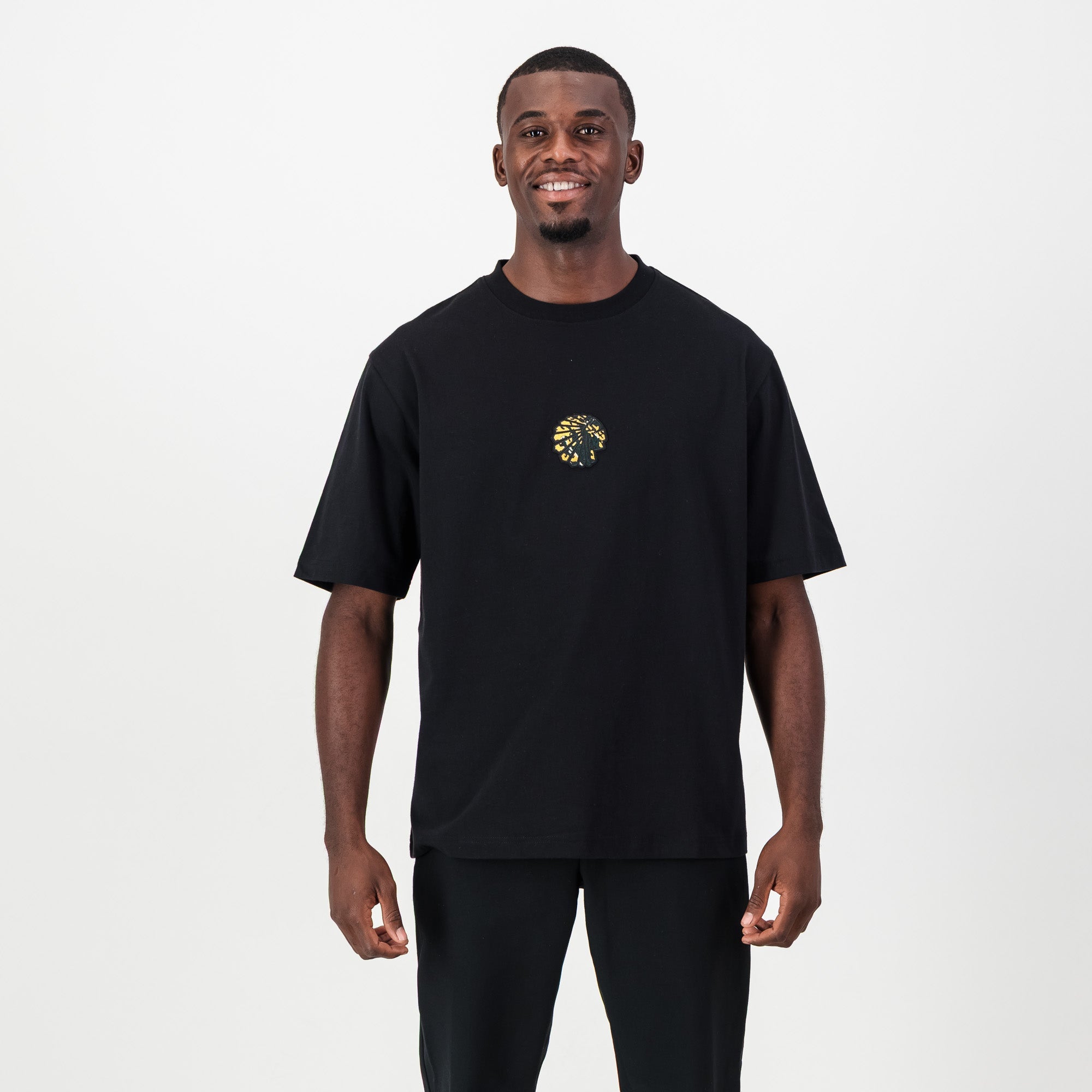 Kaizer Chiefs Pop Art Badge Boxy Tee - Black - Old School