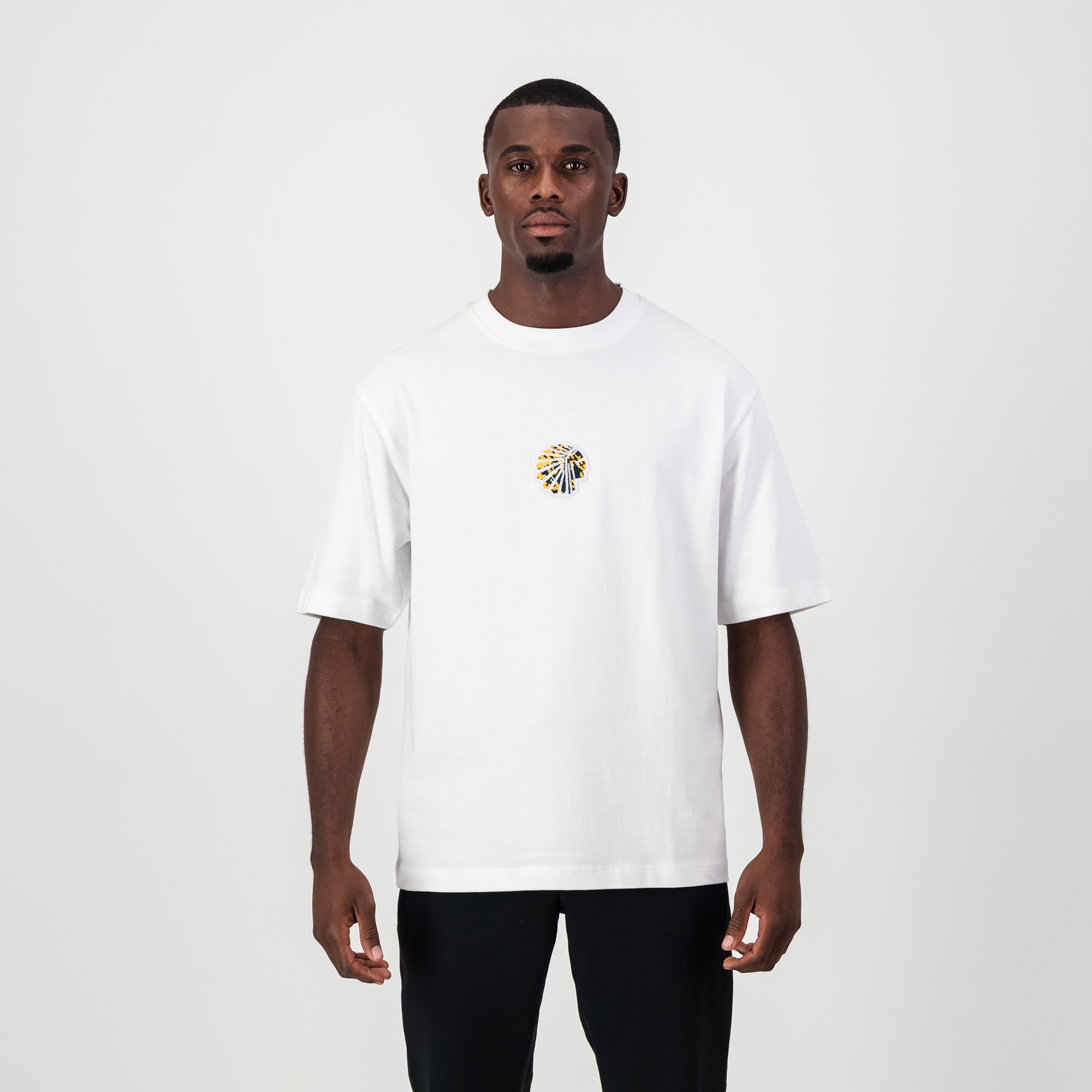 Kaizer Chiefs Pop Art Badge Boxy Tee - White - Old School