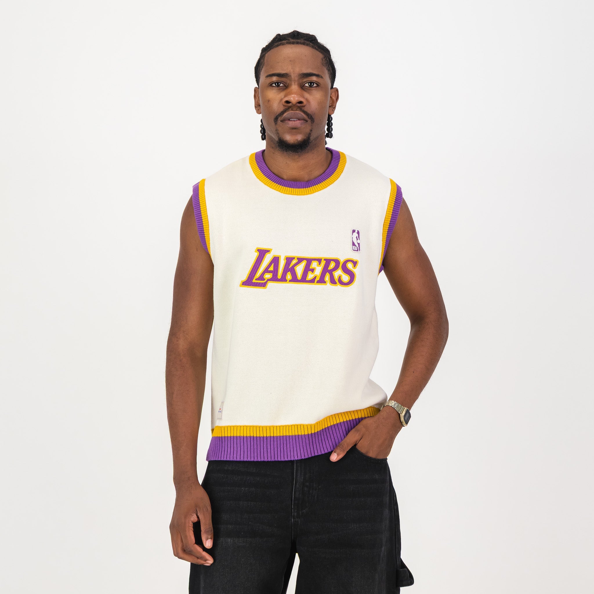 NBA LA Lakers Knitwear Vest - Old School