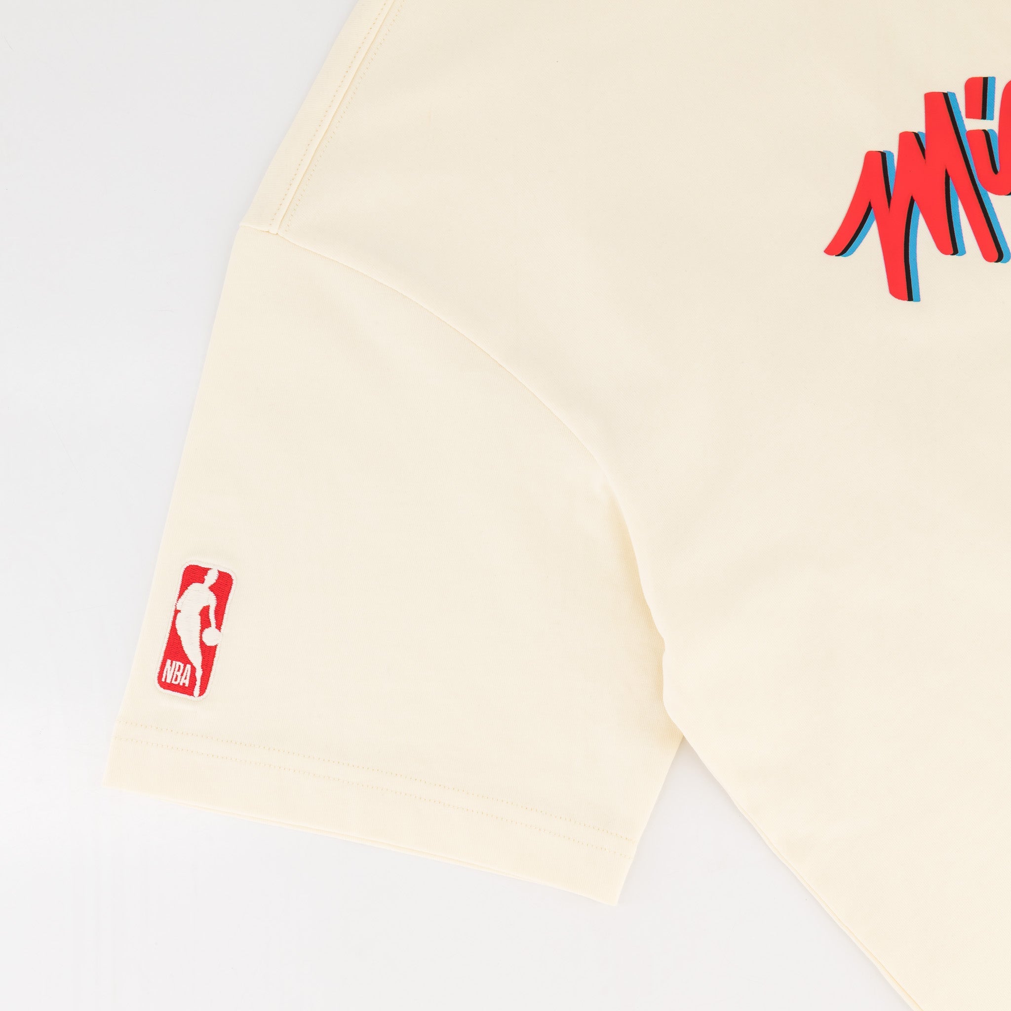 NBA Miami Heat Boxy Tee - Ivory - Old School