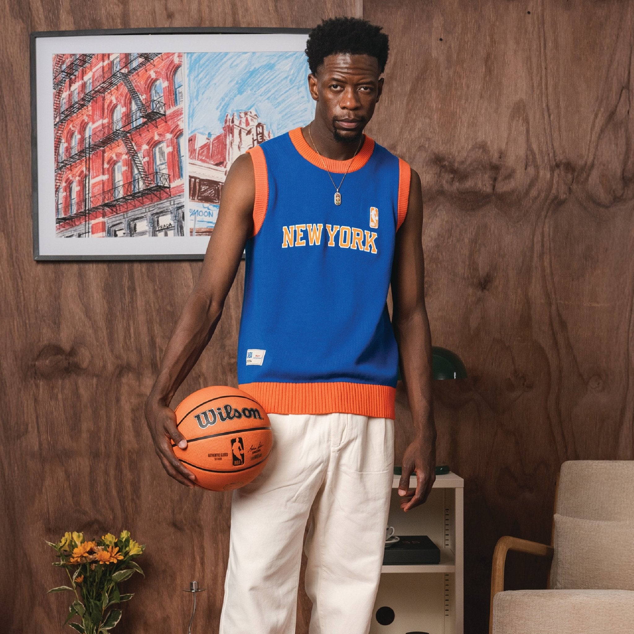 NBA New York Knicks Knitwear Vest - Old School