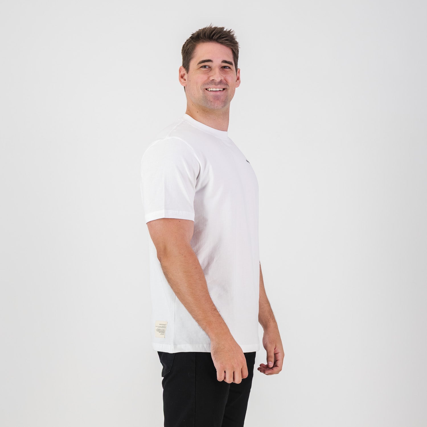 Old School HS Regular Crew Tee - White - Old School