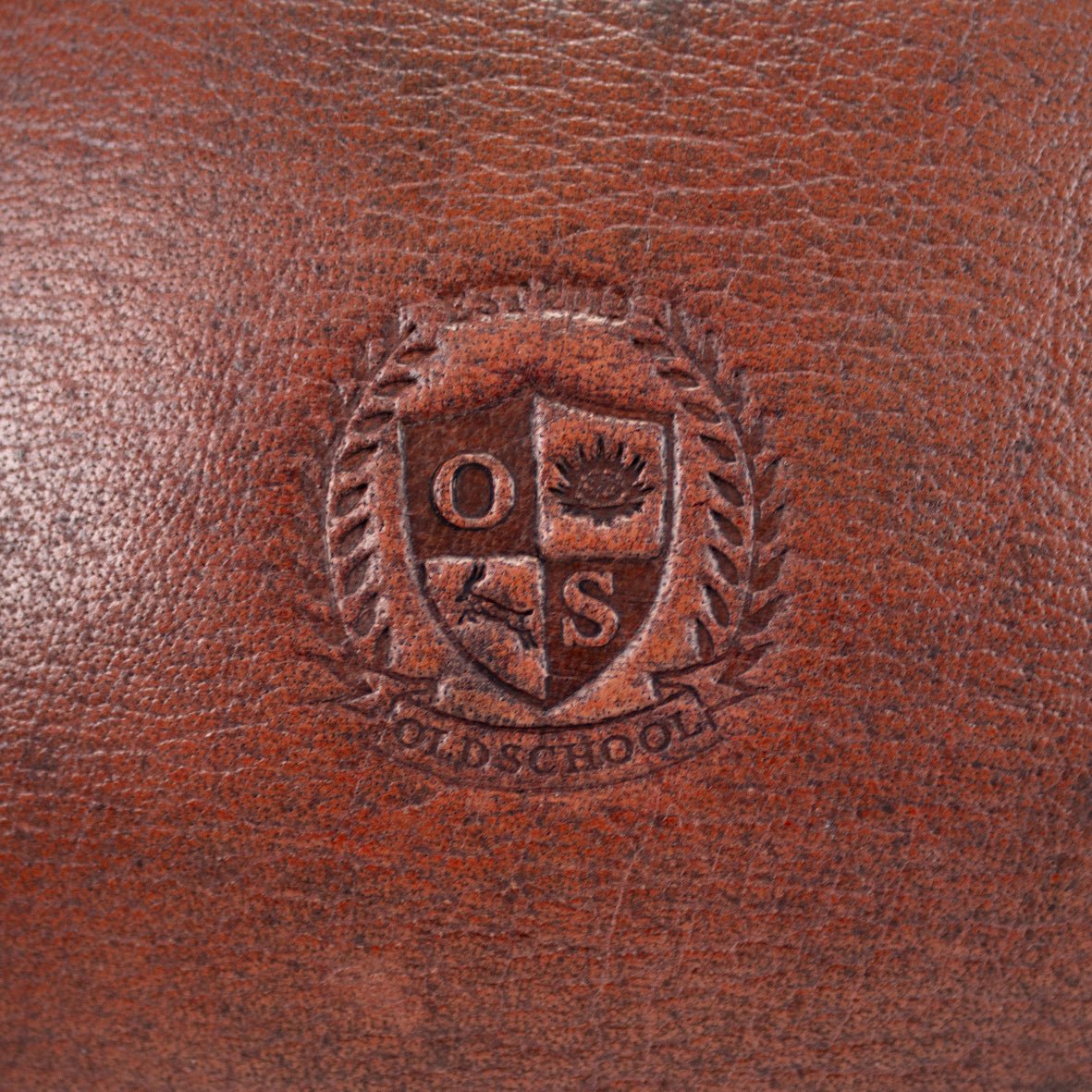 Old School Red Brown Rugby Ball - Old School
