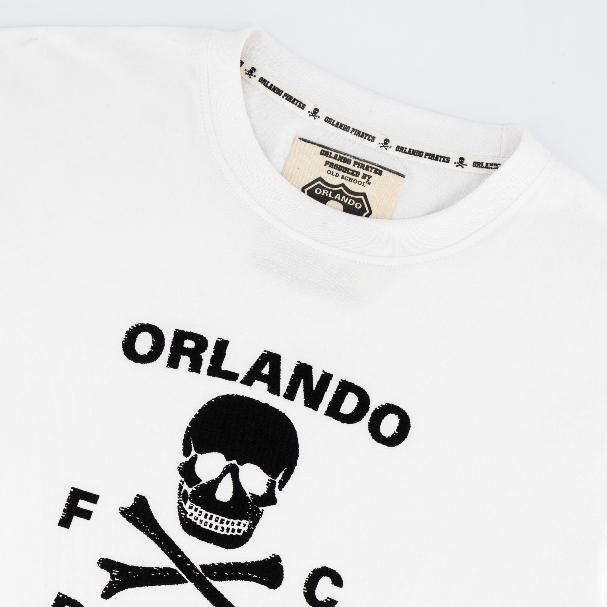 Orlando Pirates Graphic Regular Crew Tee - White - Old School