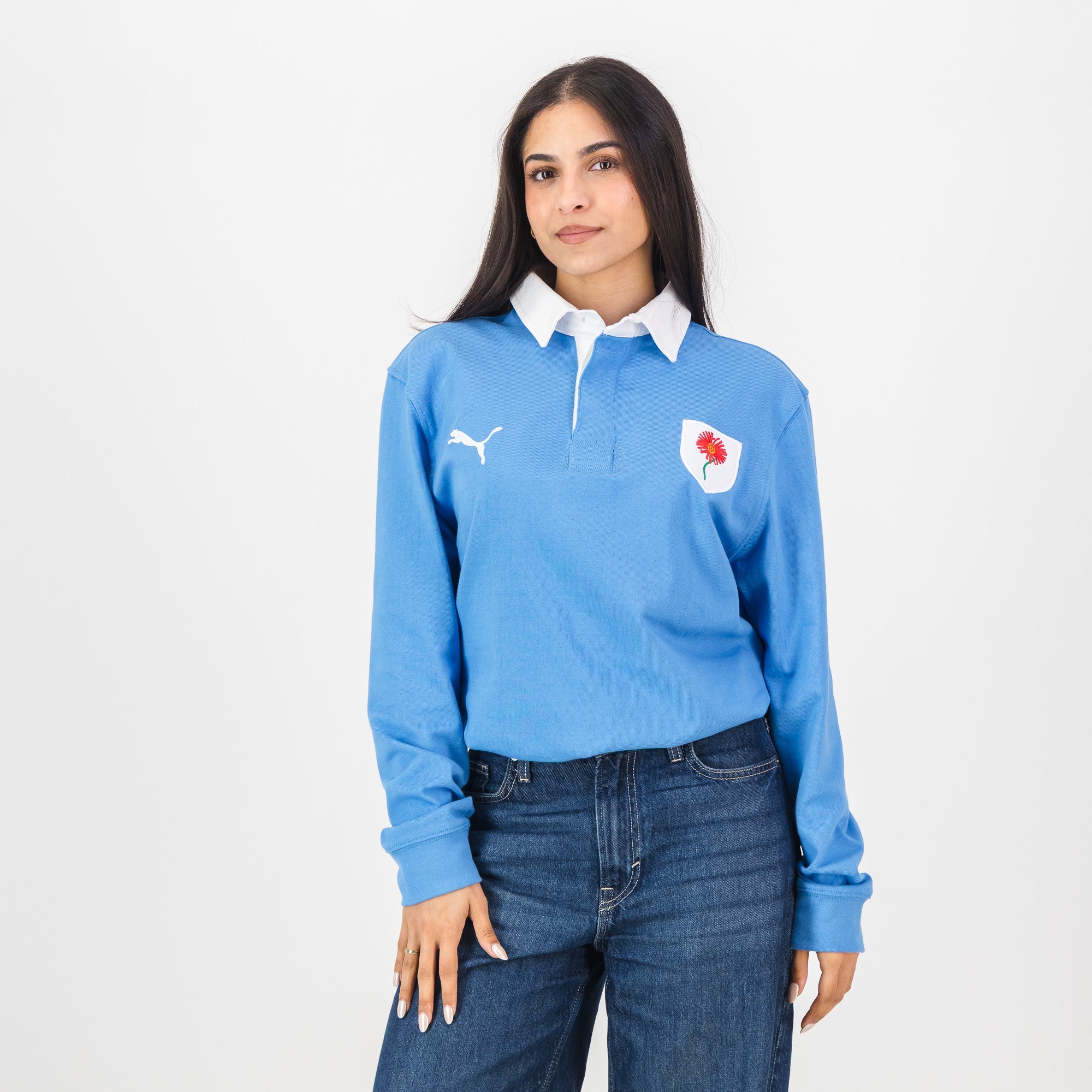 Provincial Bulls Daisy LS Rugby Jersey - Palace Blue - Old School