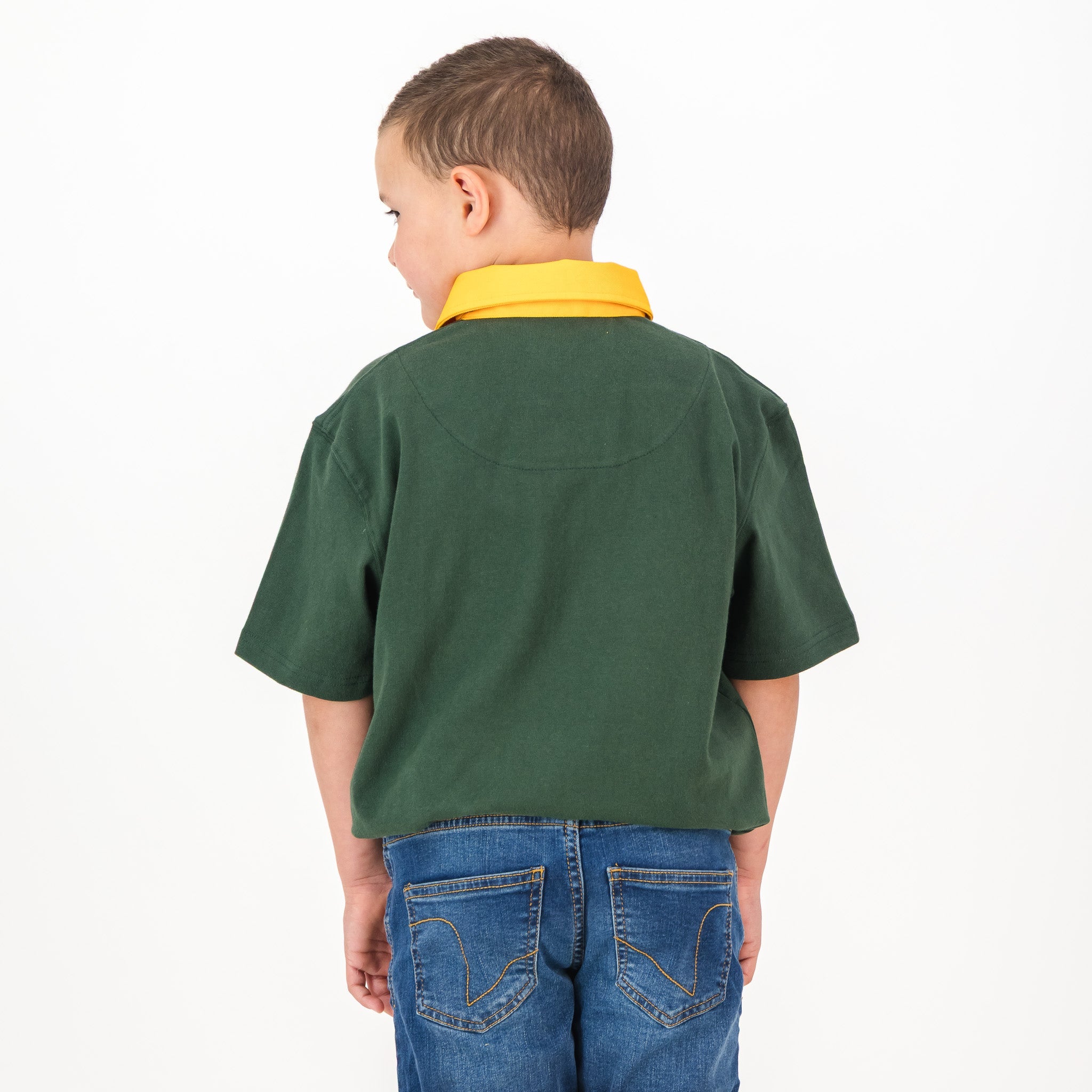 SA Supporters Kids Tops Kids SS Rugby Jersey GG Eb - Old School