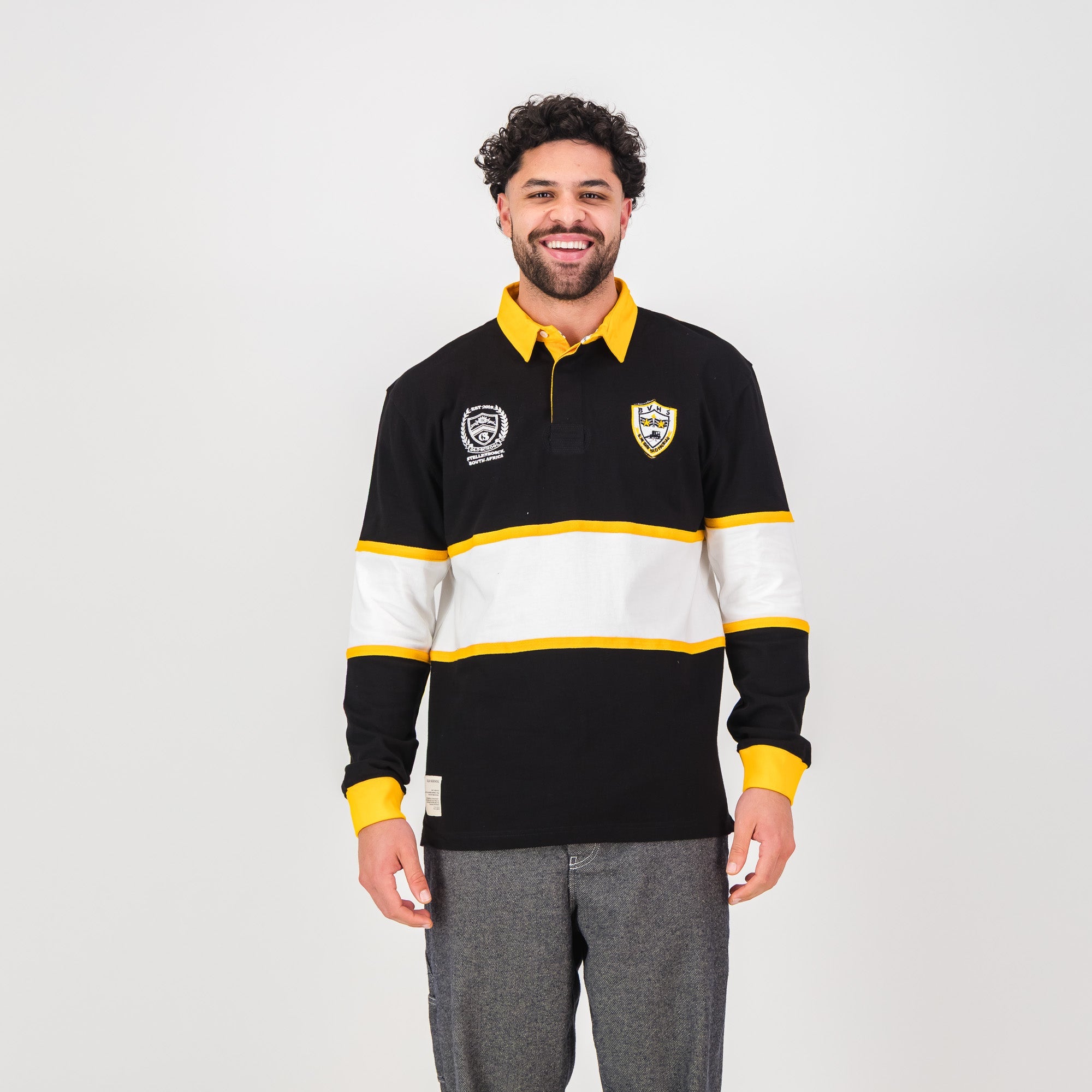 School Voortrekker Bethlehem LS Rugby Jersey - Black - Old School