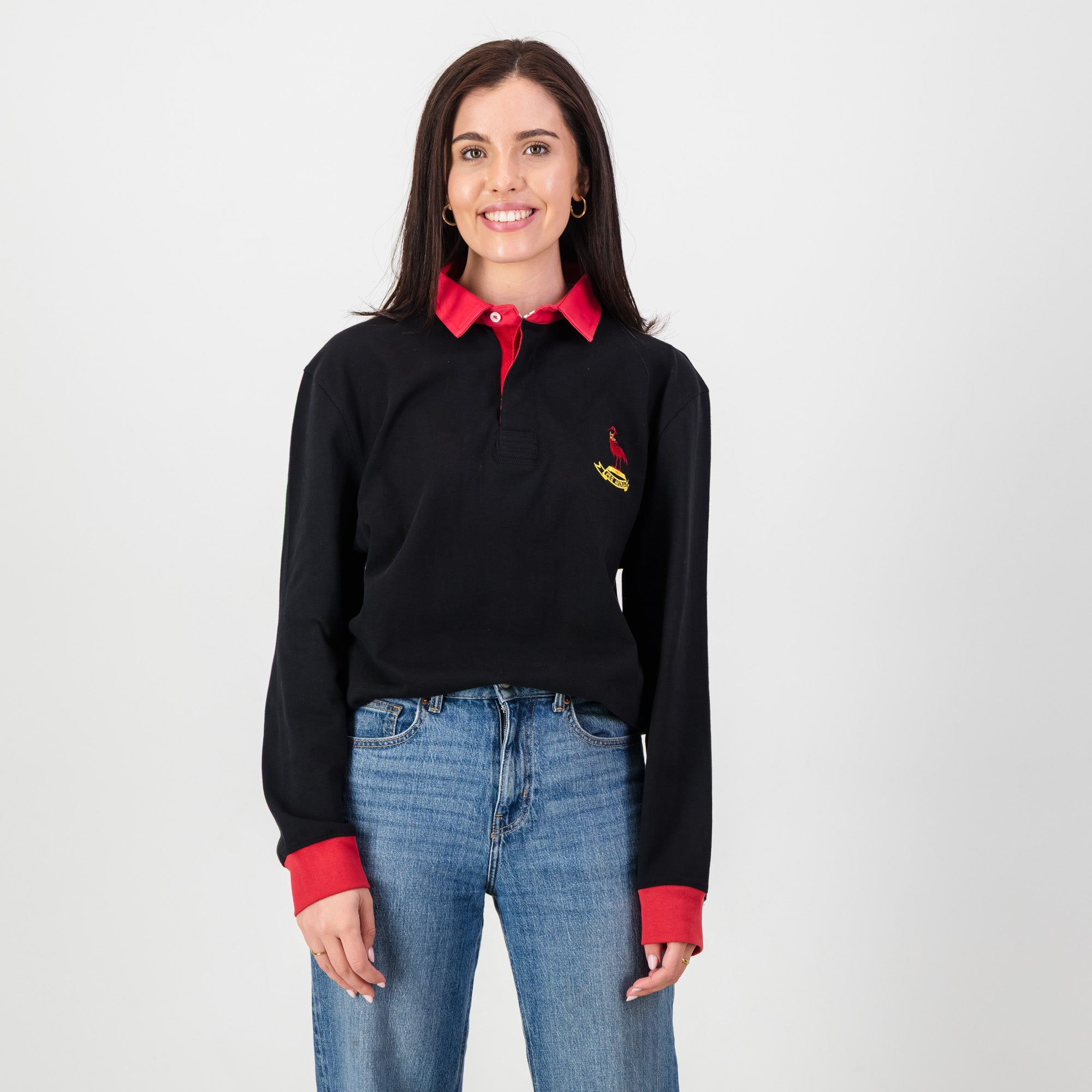 Schools Dale College LS Rugby Jersey - Black - Old School