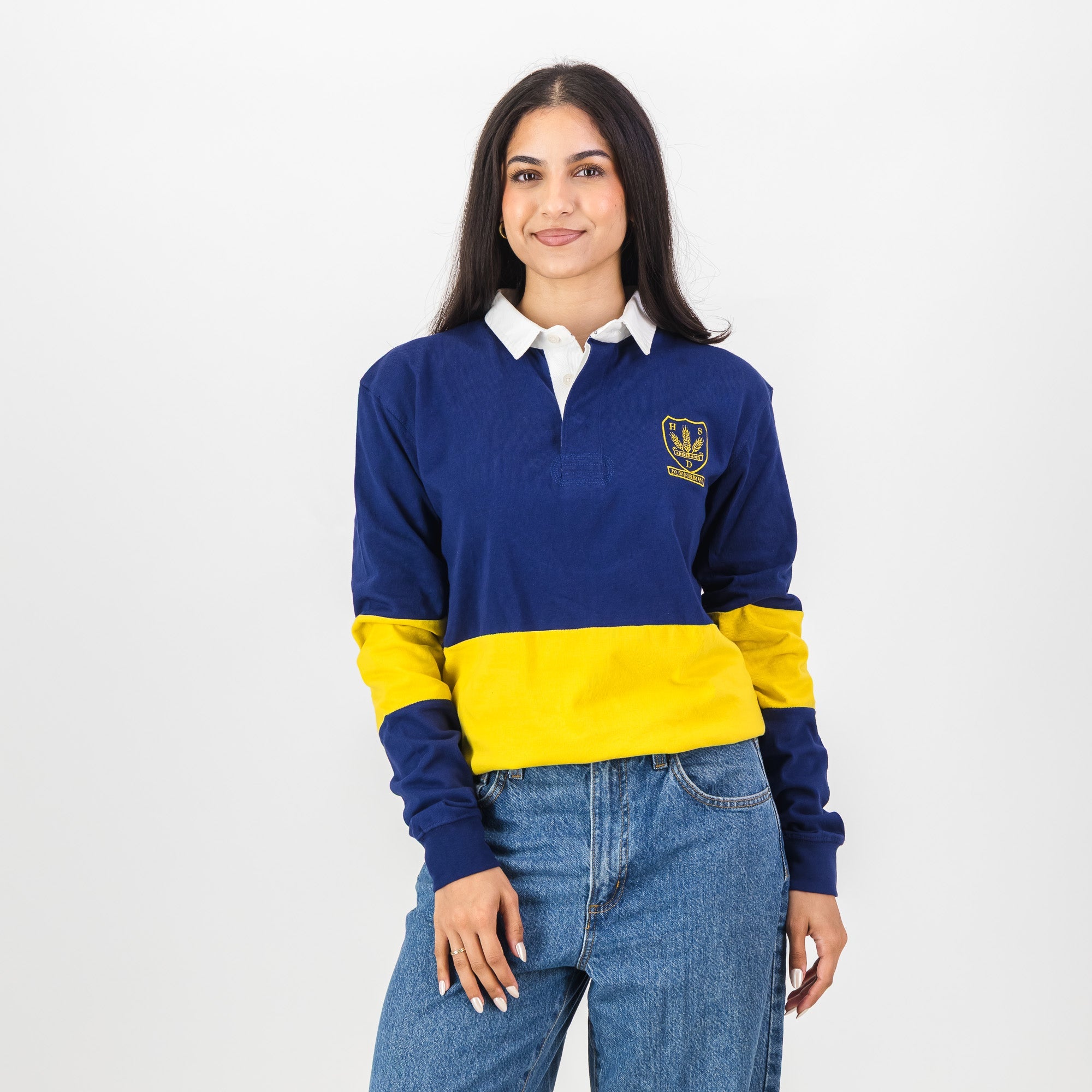 Schools Durbanville Hoerskool LS Rugby Jersey - Navy - Old School