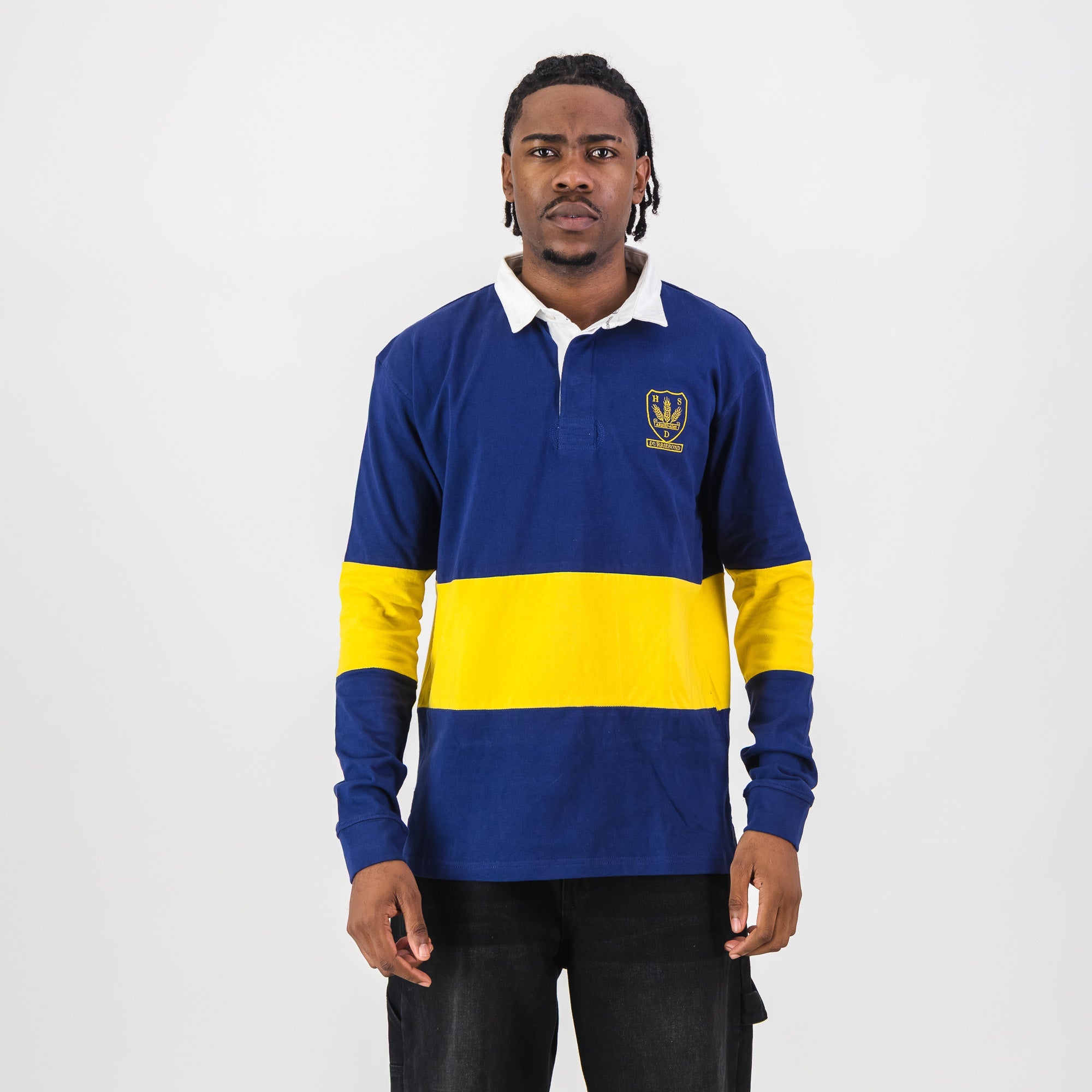 Schools Durbanville Hoerskool LS Rugby Jersey - Navy - Old School