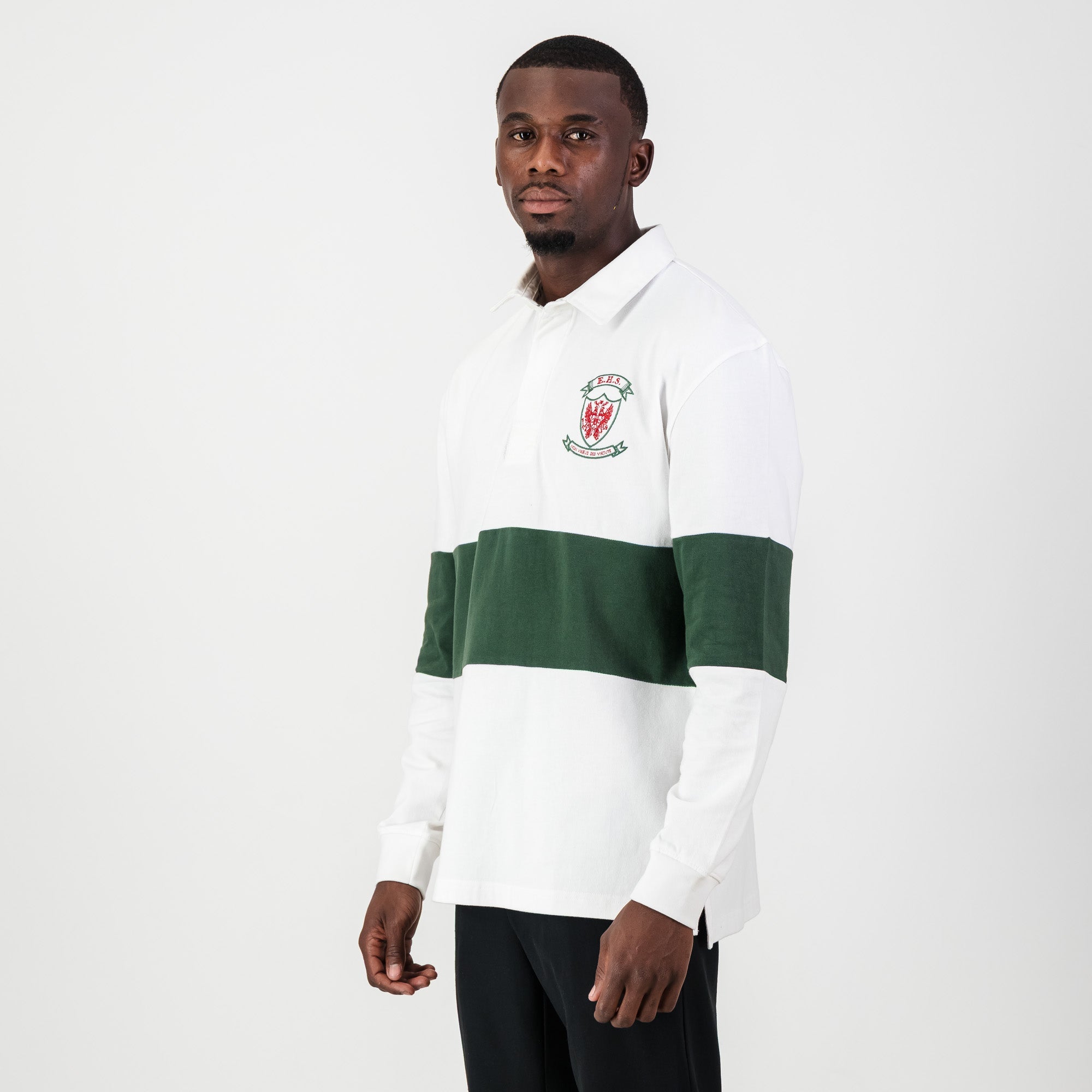 Schools Ermelo Höerskool LS Rugby Jersey - White - Old School