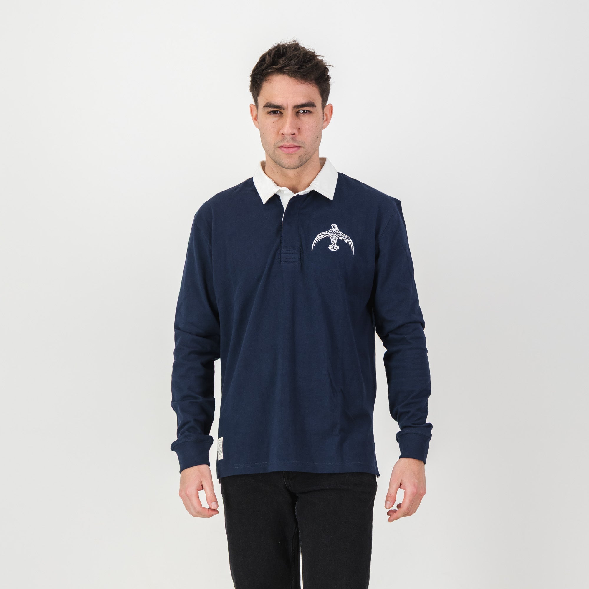 Schools Falcon College LS Rugby Jersey - Navy - Old School