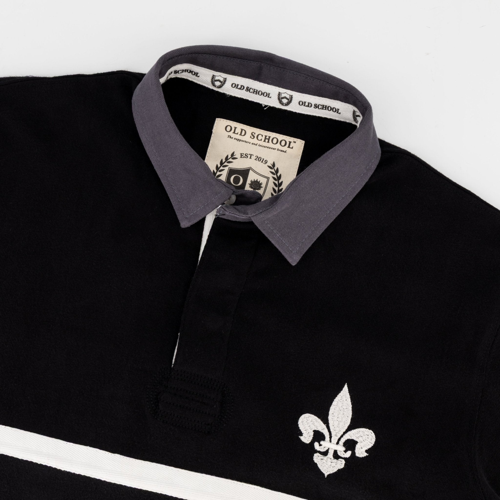 Schools Hilton College LS Rugby Jersey - Black - Old School