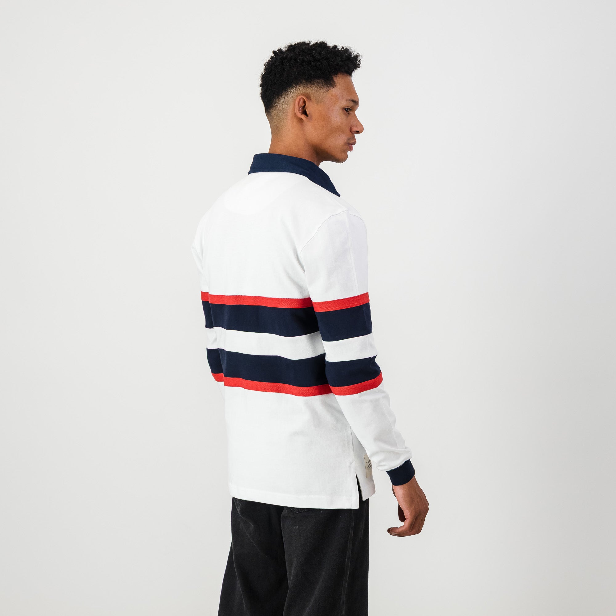 Schools HTS Middelburg LS Rugby Jersey - White - Old School