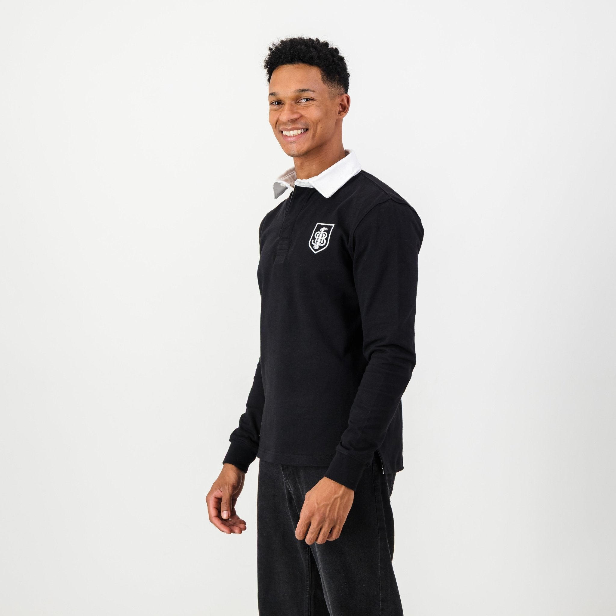 Schools Jeppe LS Rugby Jersey - Black - Old School