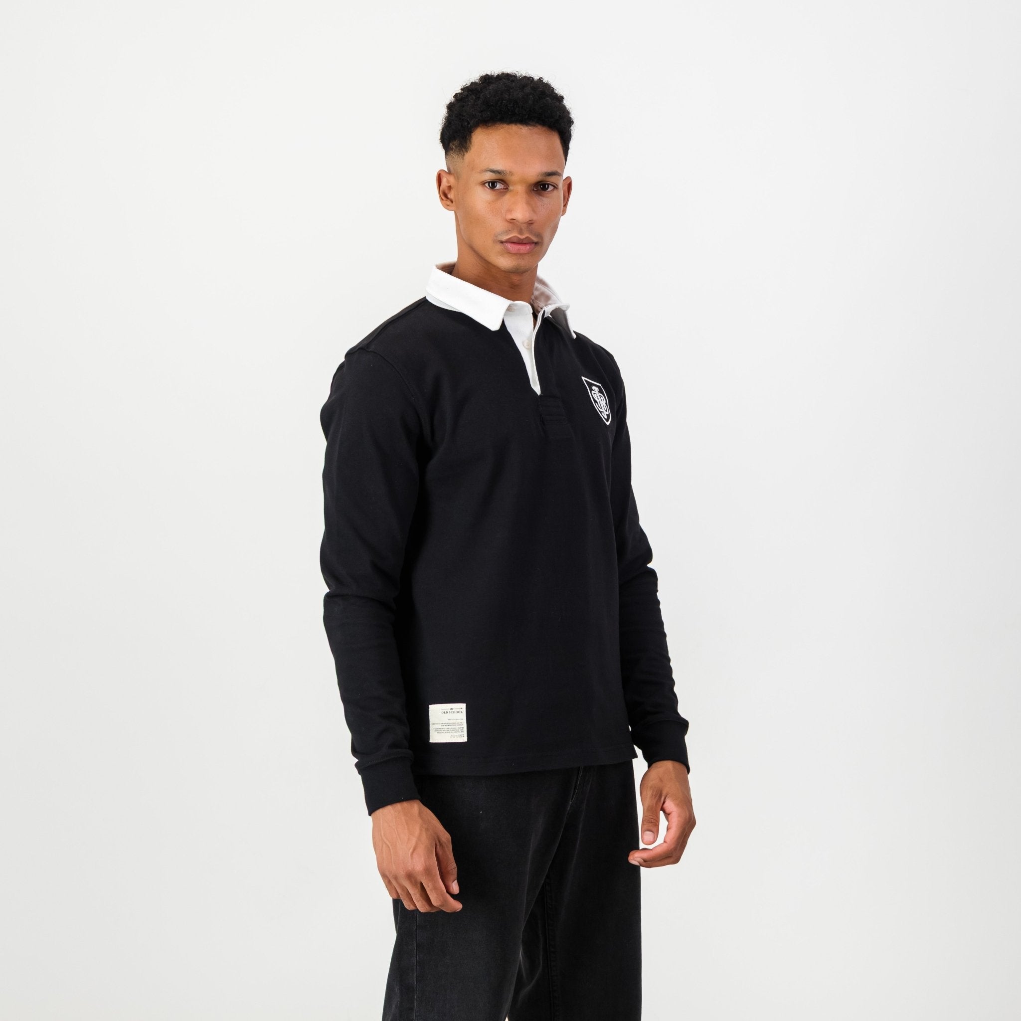 Schools Jeppe LS Rugby Jersey - Black - Old School