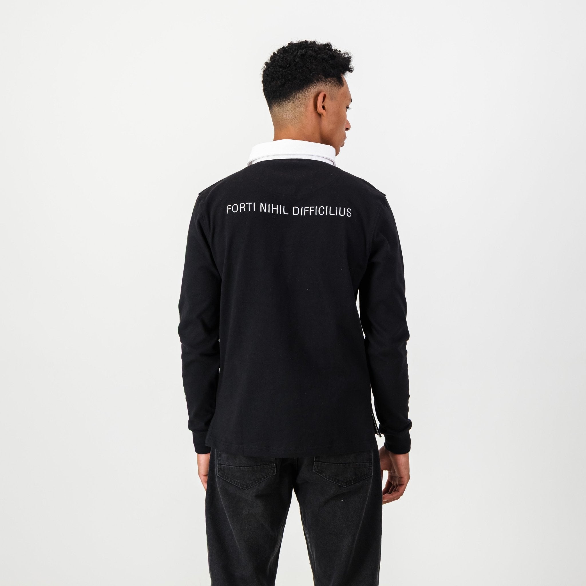 Schools Jeppe LS Rugby Jersey - Black - Old School