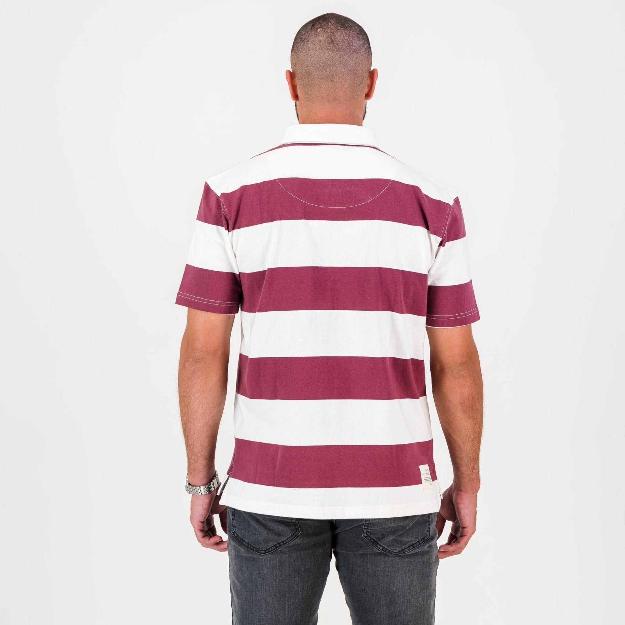 Schools Maties United SS Rugby Jersey - Maroon - Old School