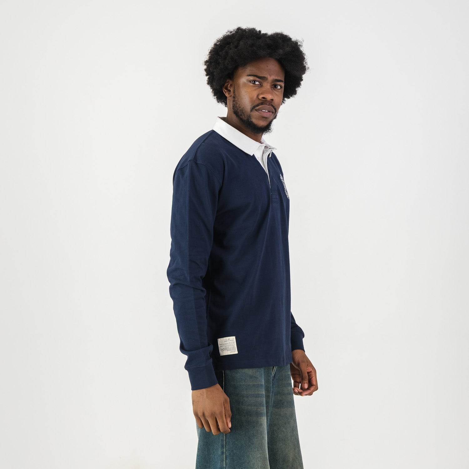 Schools Paarl Boys LS Rugby Jersey - Navy - Old School