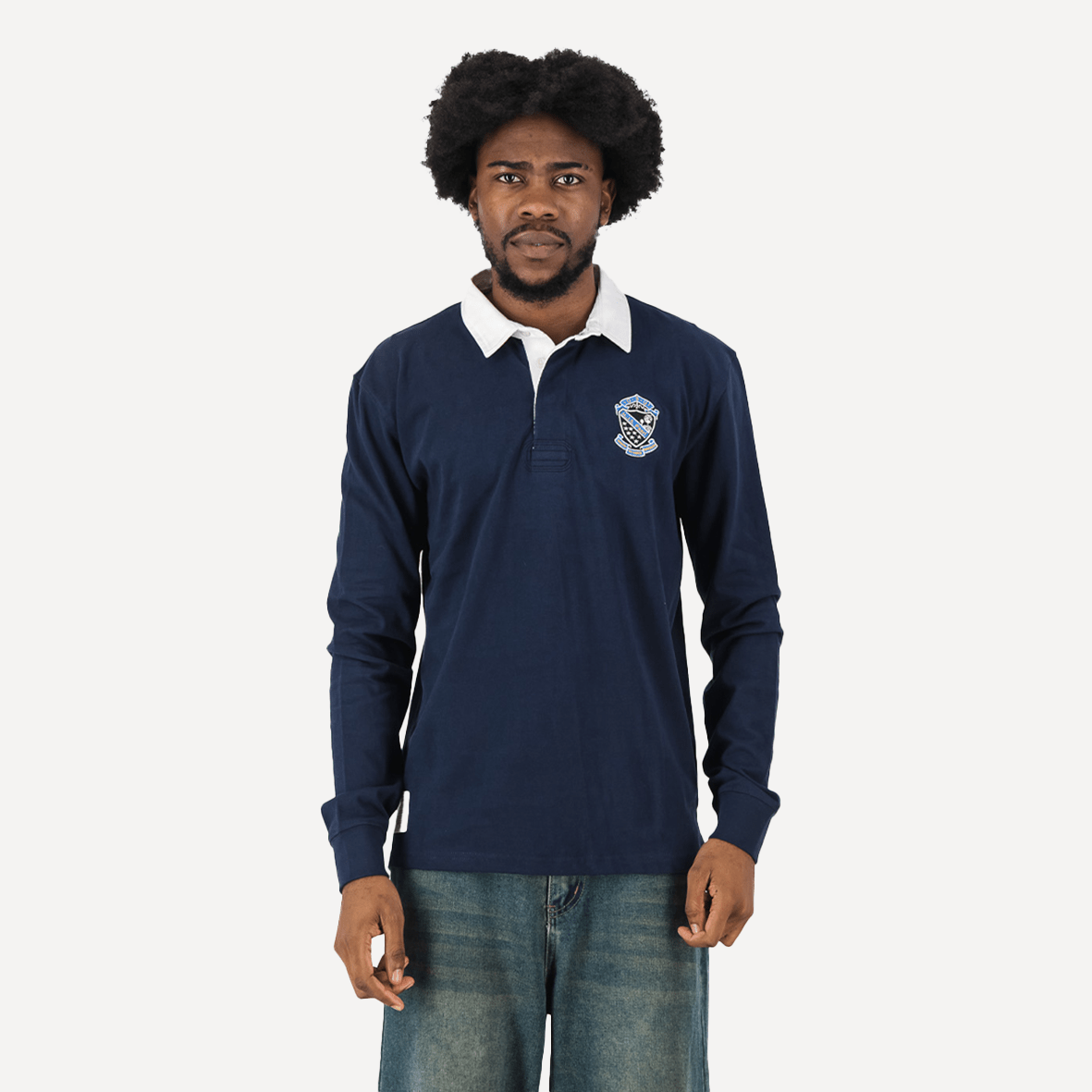 Schools Paarl Boys LS Rugby Jersey - Navy - Old School