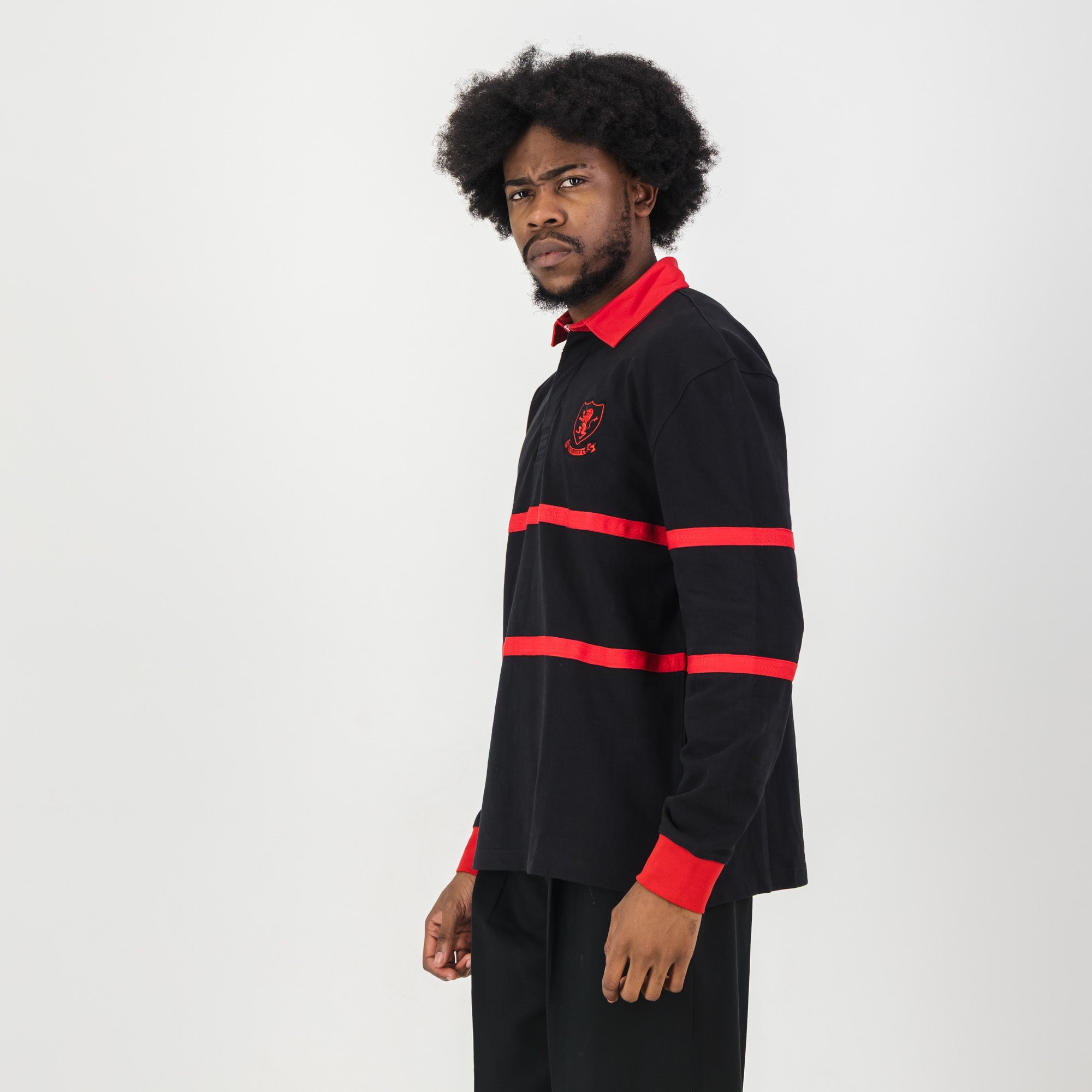 Schools Parktown Boys LS Rugby Jersey - Black - Old School