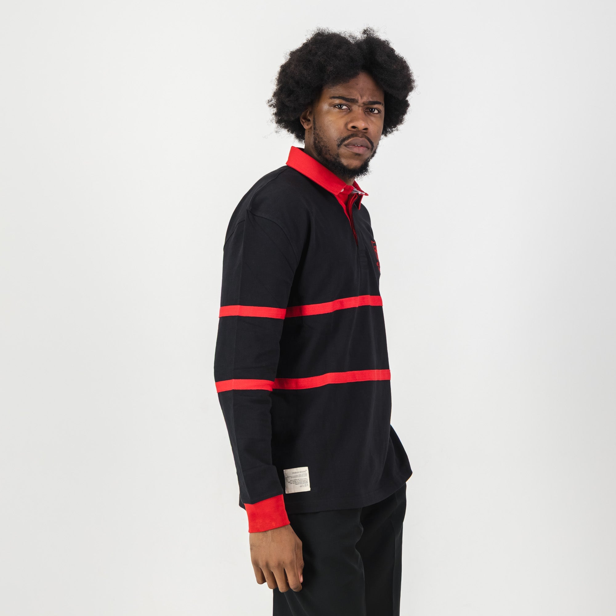 Schools Parktown Boys LS Rugby Jersey - Black - Old School