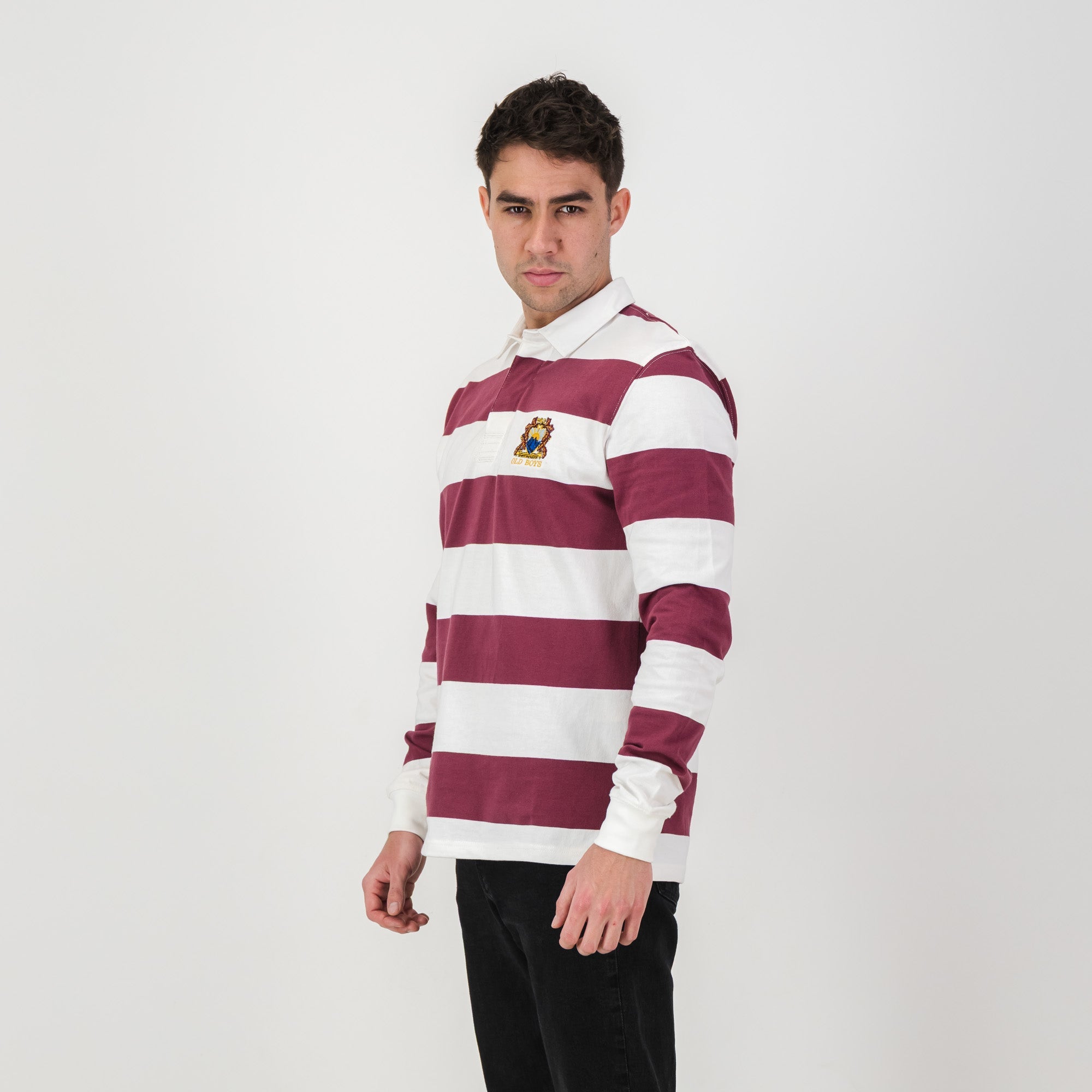 Schools Paul Roos LS Rugby Jersey - White - Old School