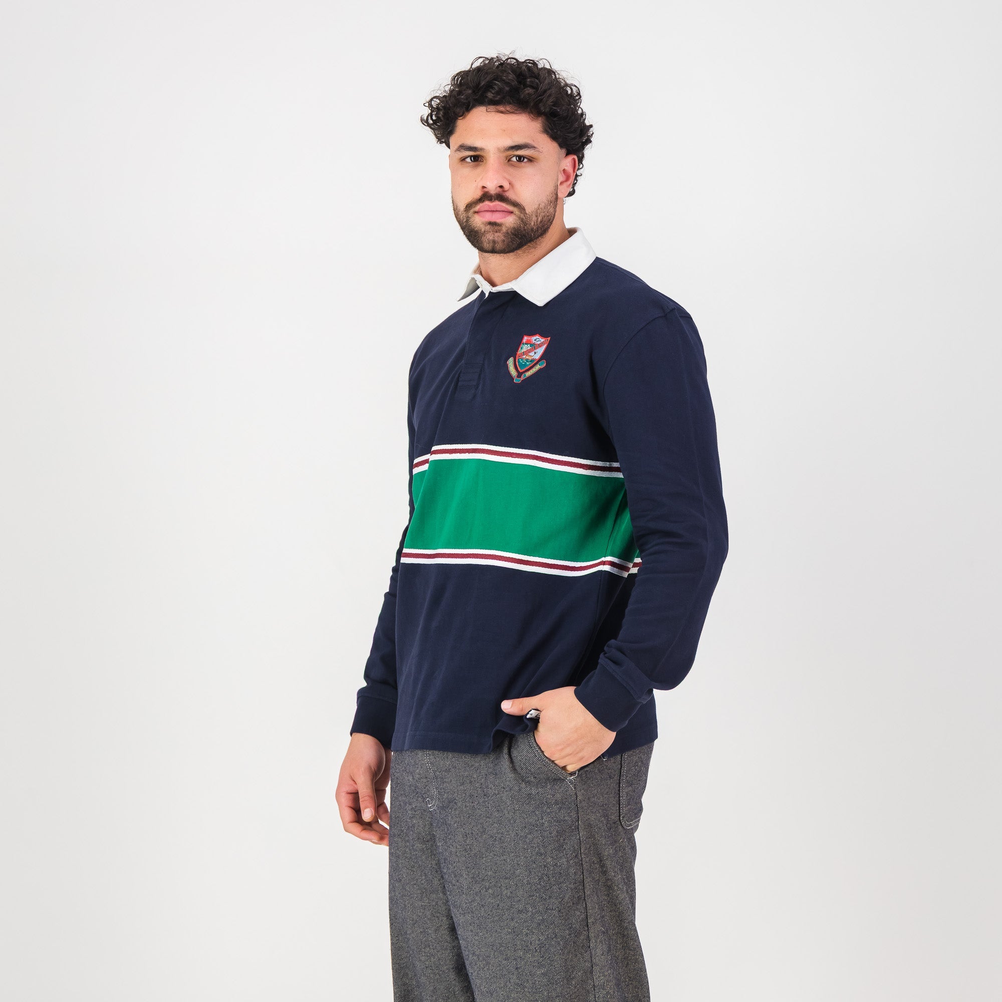 Schools Pietersburg High LS Rugby Jersey - Navy - Old School