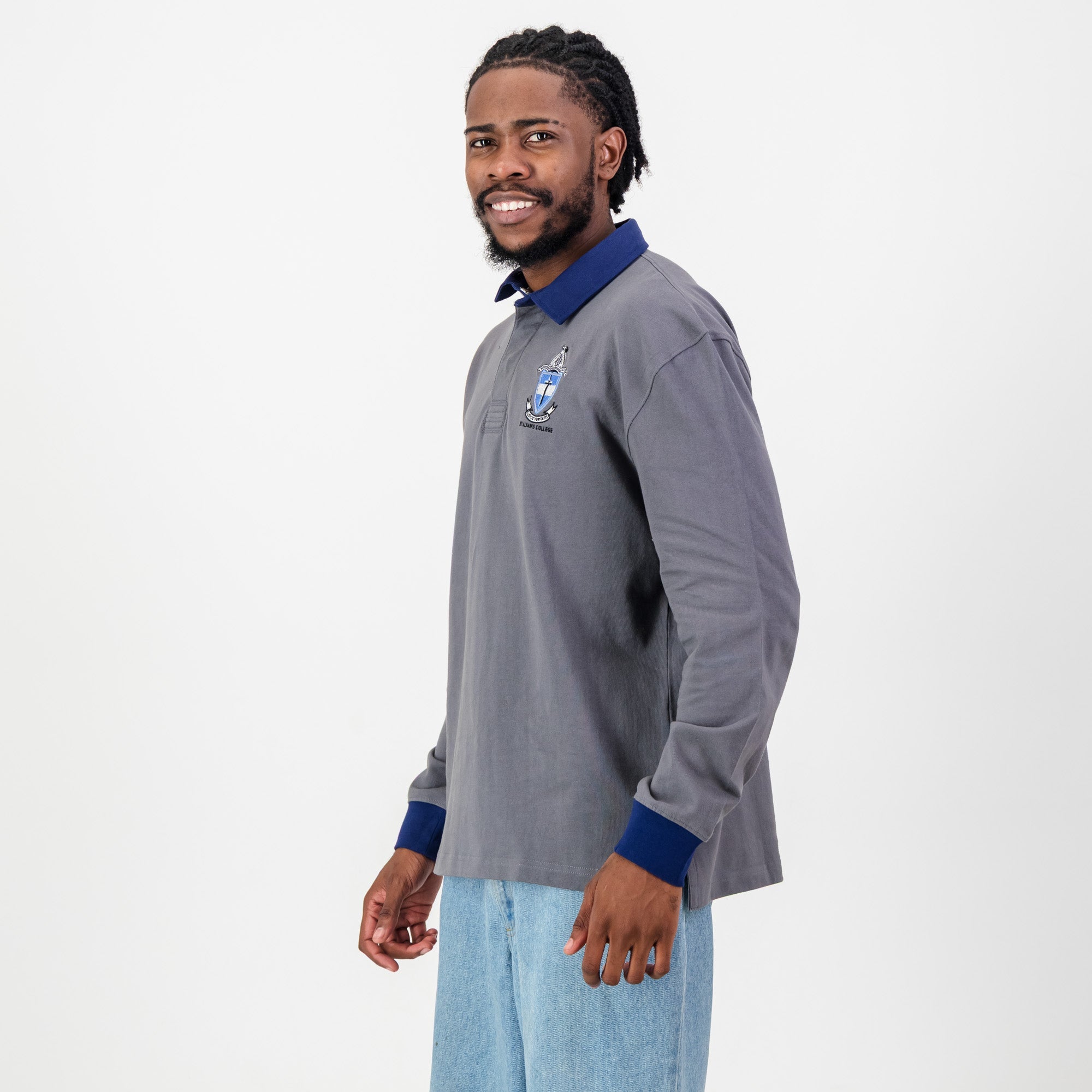 Schools St Albans LS Rugby Jersey - Grey - Old School