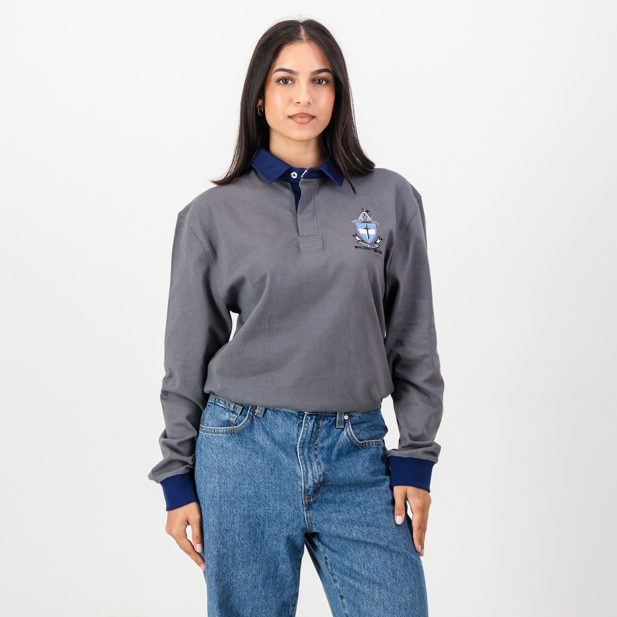 Schools St Albans LS Rugby Jersey - Grey - Old School