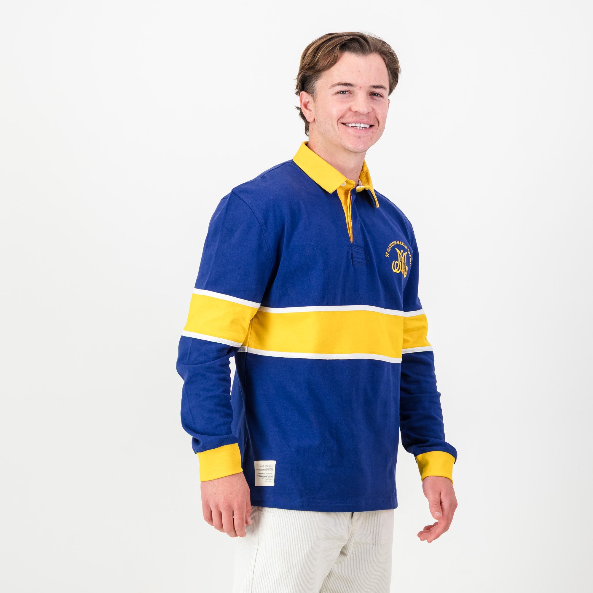 Schools St Davids LS Rugby Jersey - Bellwhether Blue - Old School