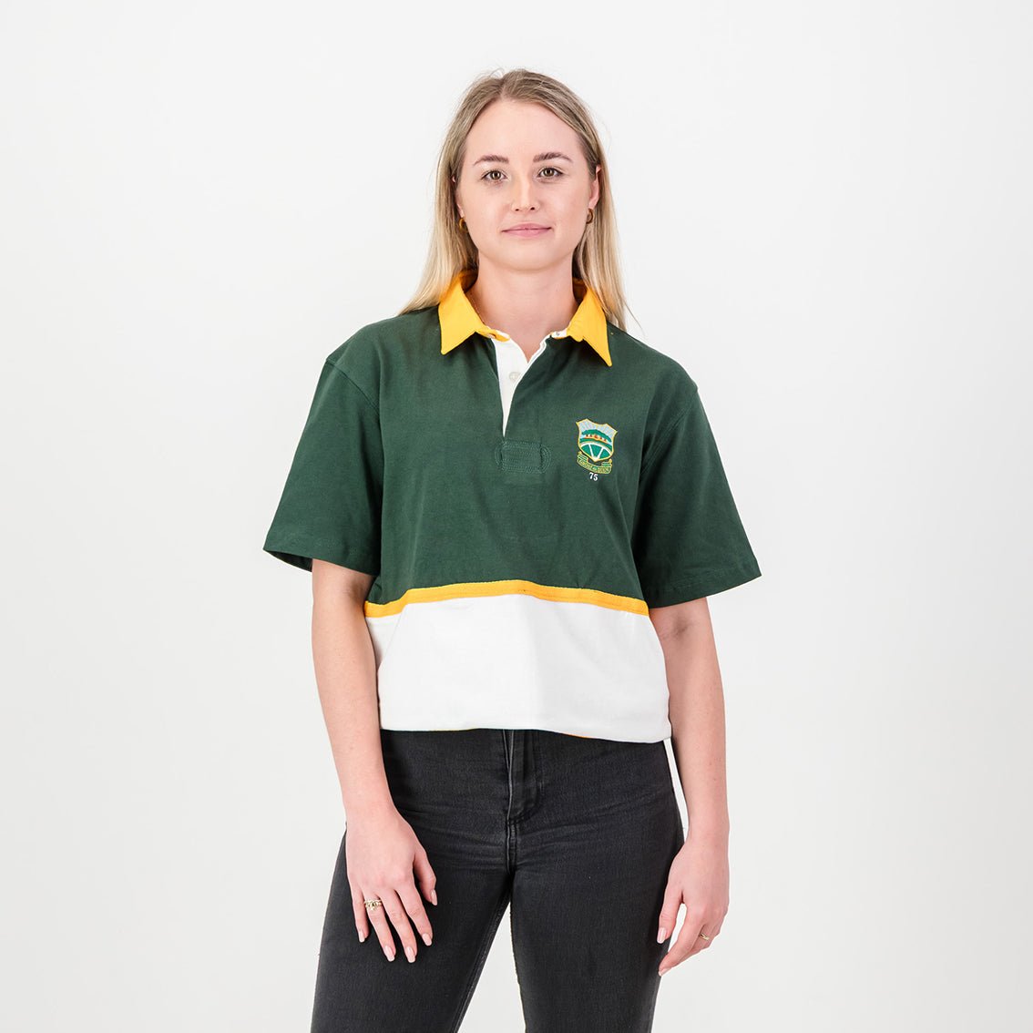 Schools Wonderboom Short Sleeve Rugby Jersey - Os Green - Old School