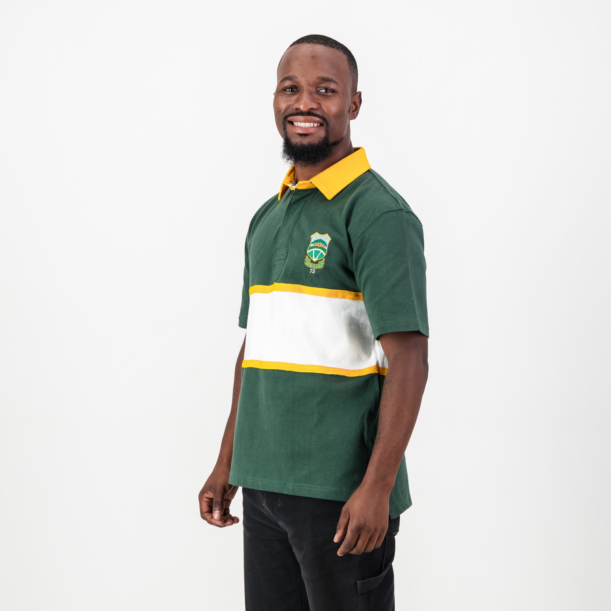Schools Wonderboom Short Sleeve Rugby Jersey - Os Green - Old School
