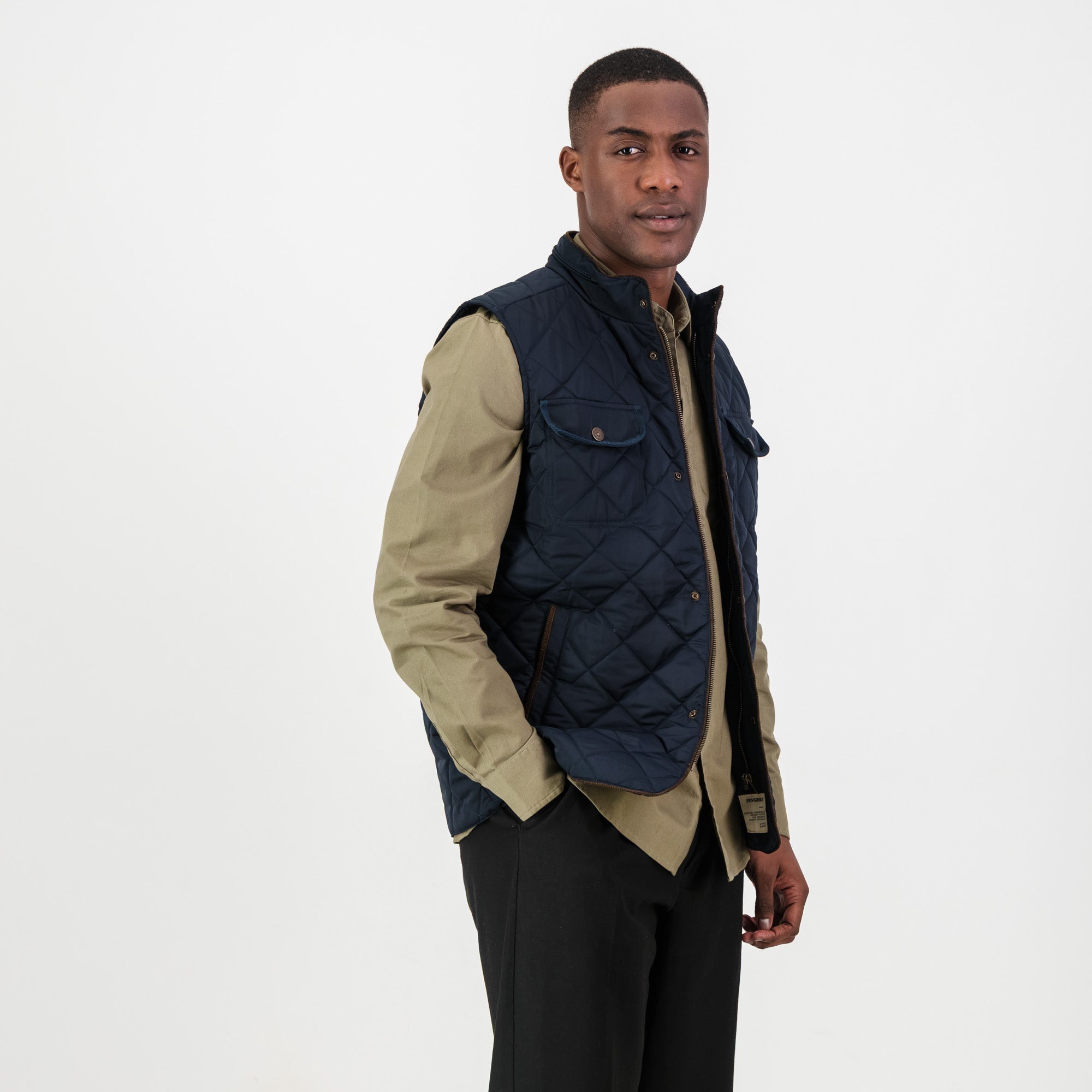 Springboks Barbour Gilet - Navy - Old School