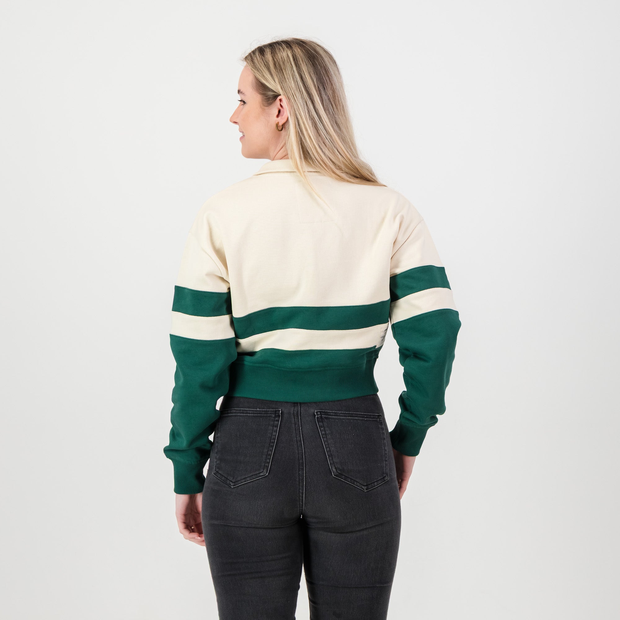 Springboks CB Zip Through Sweat - OS Green - Old School