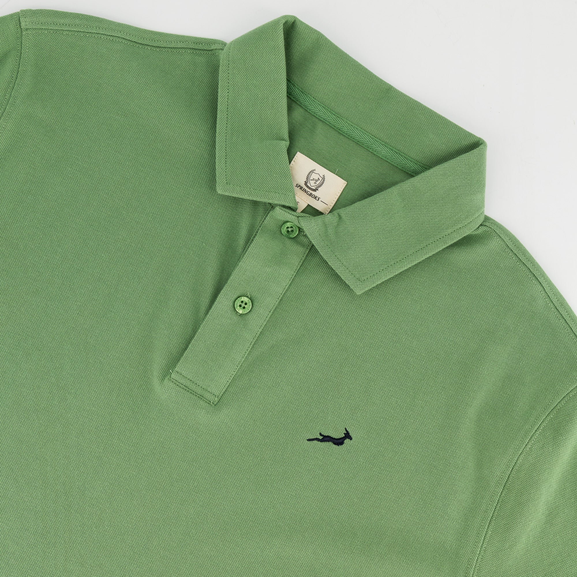 Springboks Contrast Embroidery Polo - Kashmir - Old School