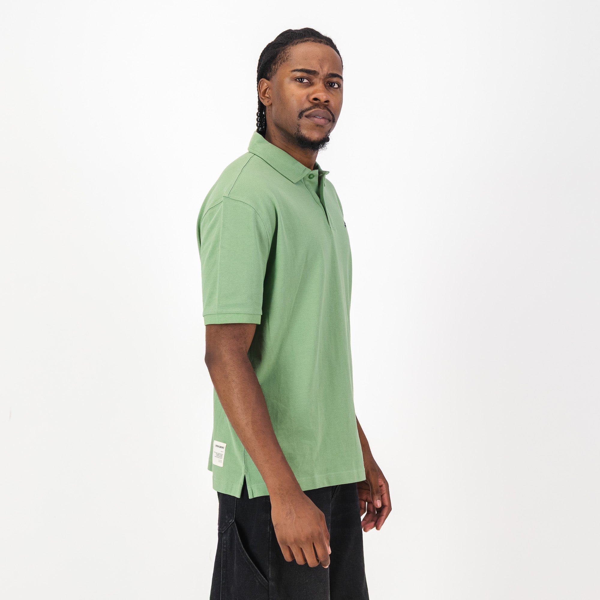 Springboks Contrast Embroidery Polo - Kashmir - Old School