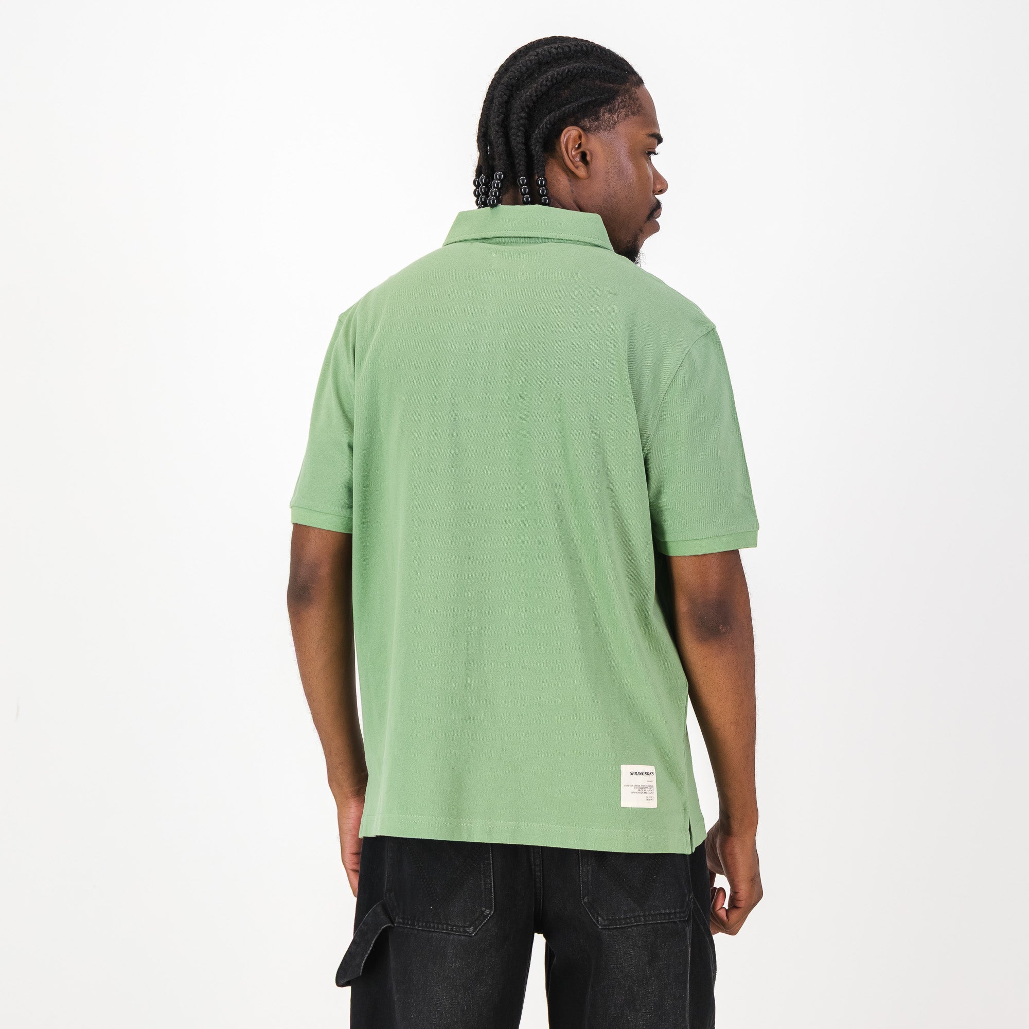 Springboks Contrast Embroidery Polo - Kashmir - Old School