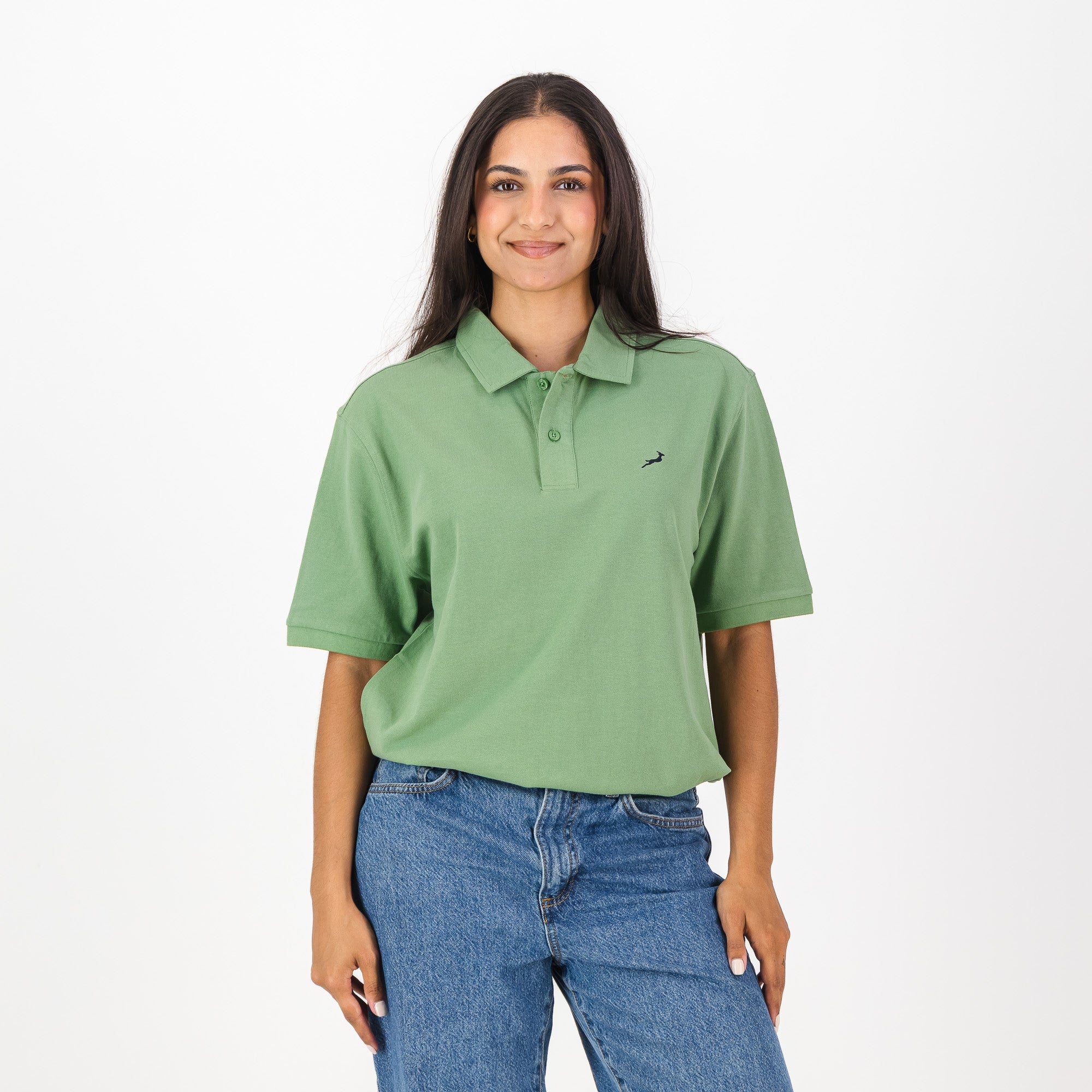 Springboks Contrast Embroidery Polo - Kashmir - Old School