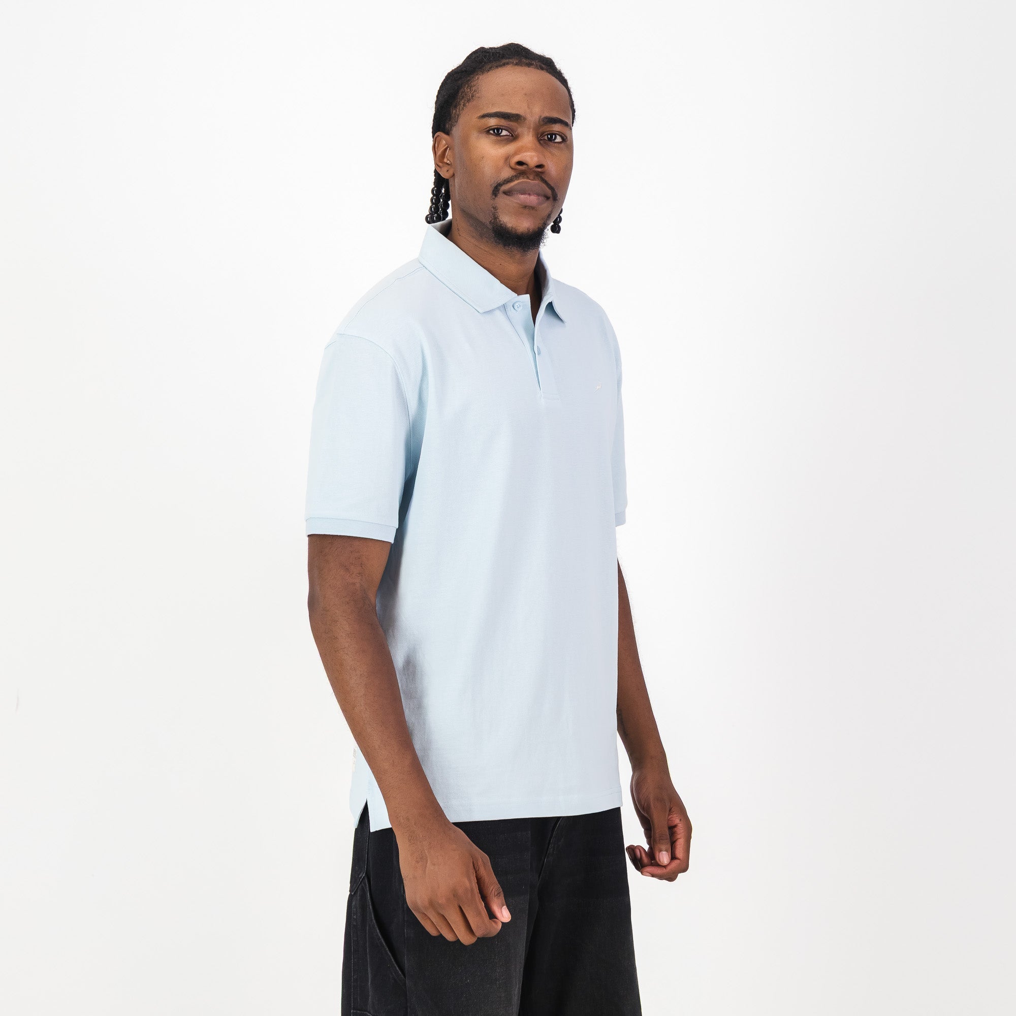 Springboks Contrast Embroidery Polo - Skyway - Old School