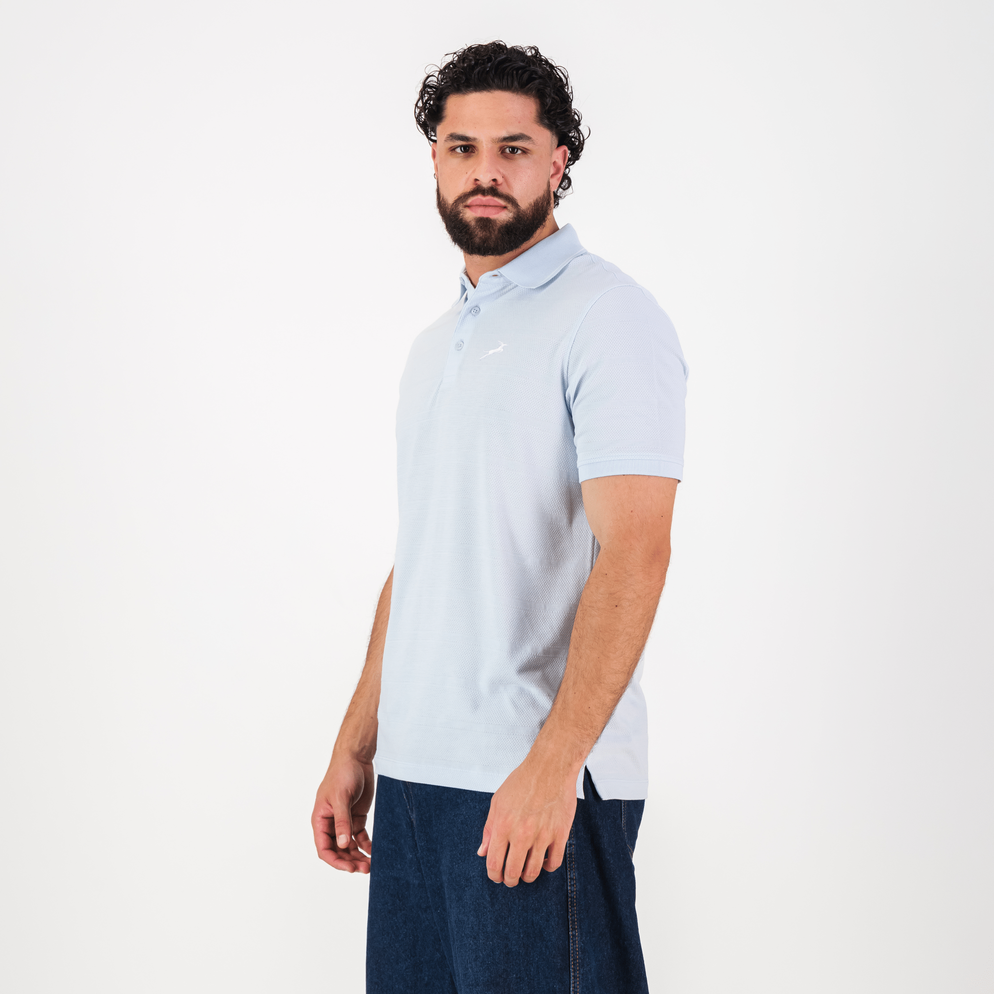 Springboks Golf SS Polo - Old Money Blue - Old School