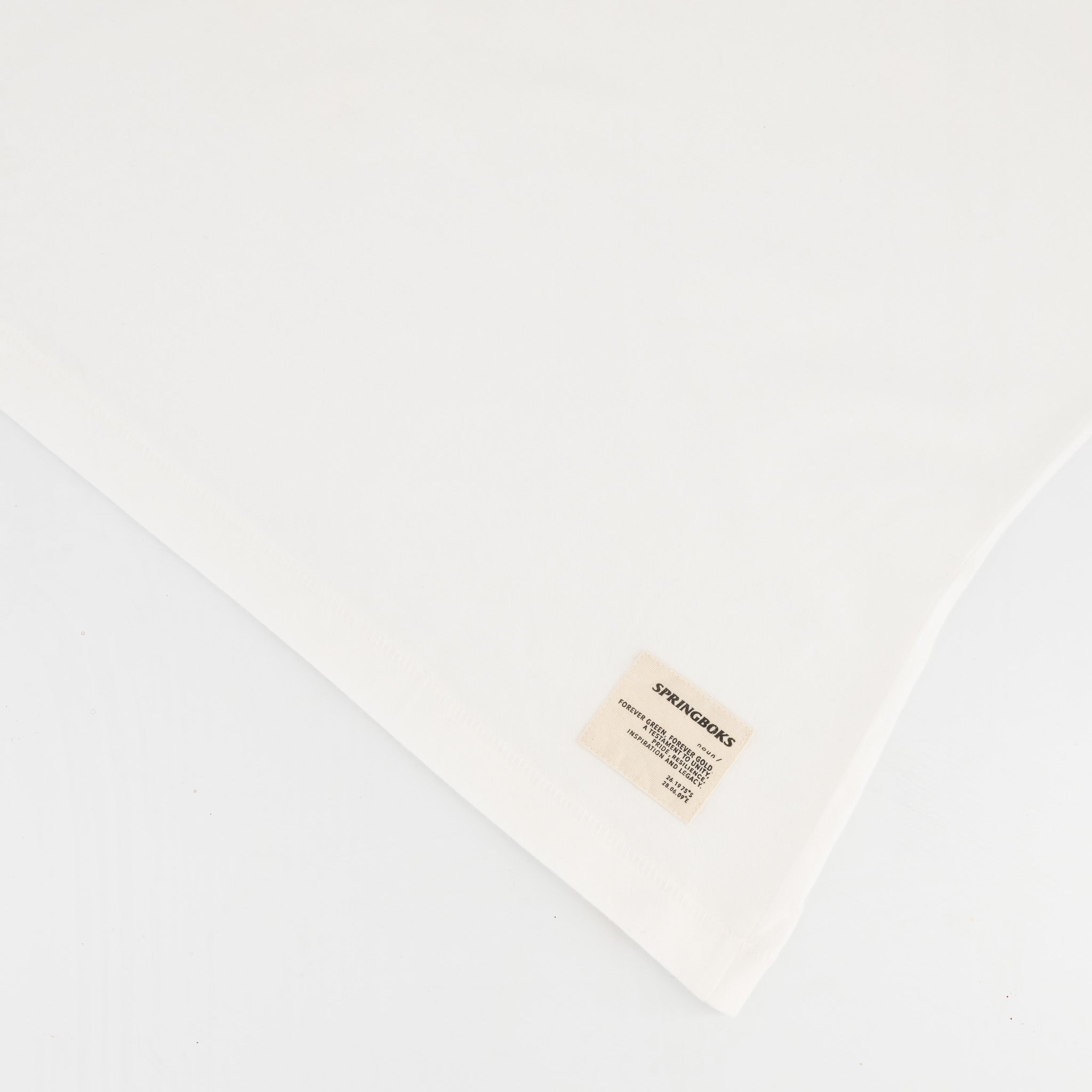 Springboks HS Sml Logo L Crew Tee - White - Old School