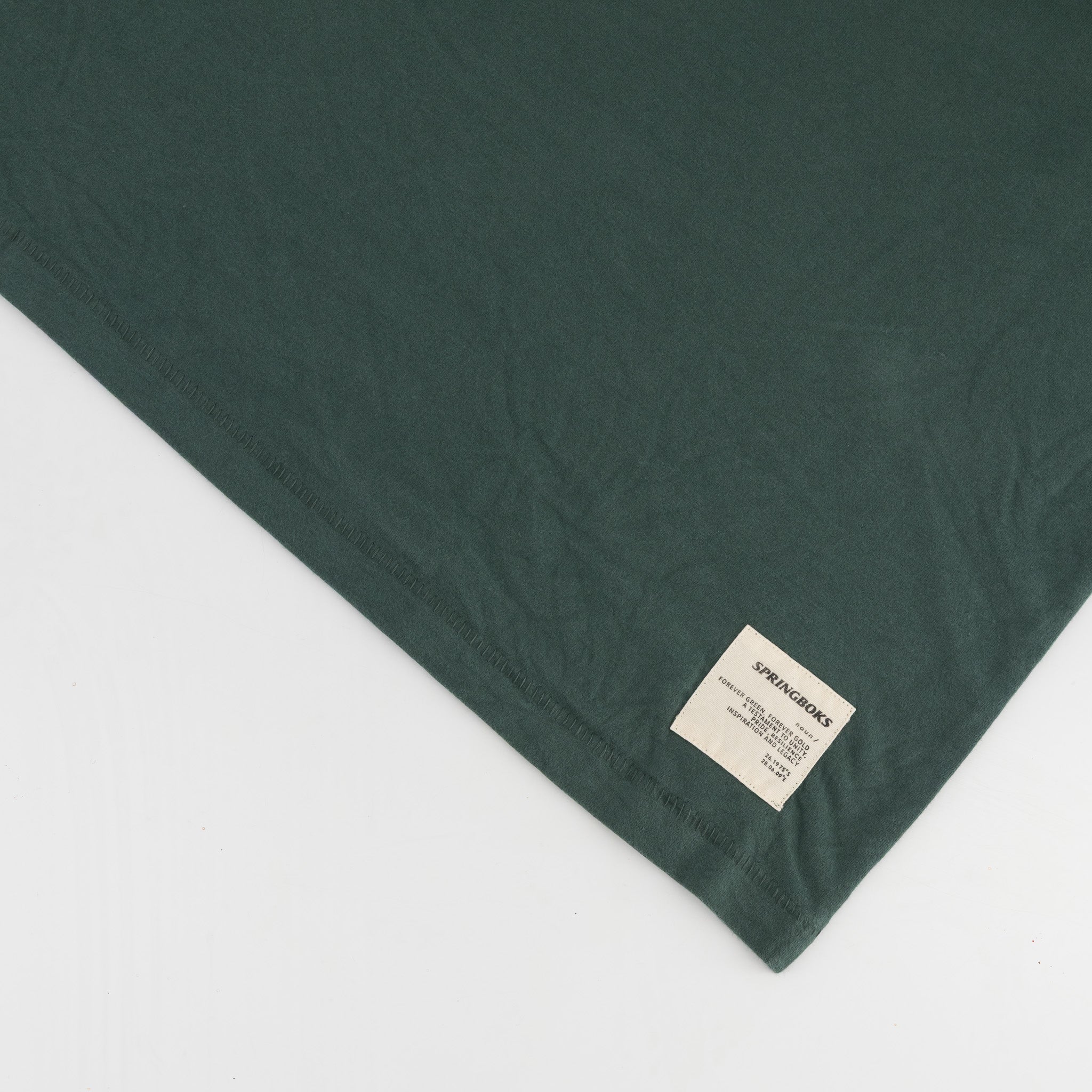 Springboks Mosaic Regular Crew Tee - Forest Green - Old School